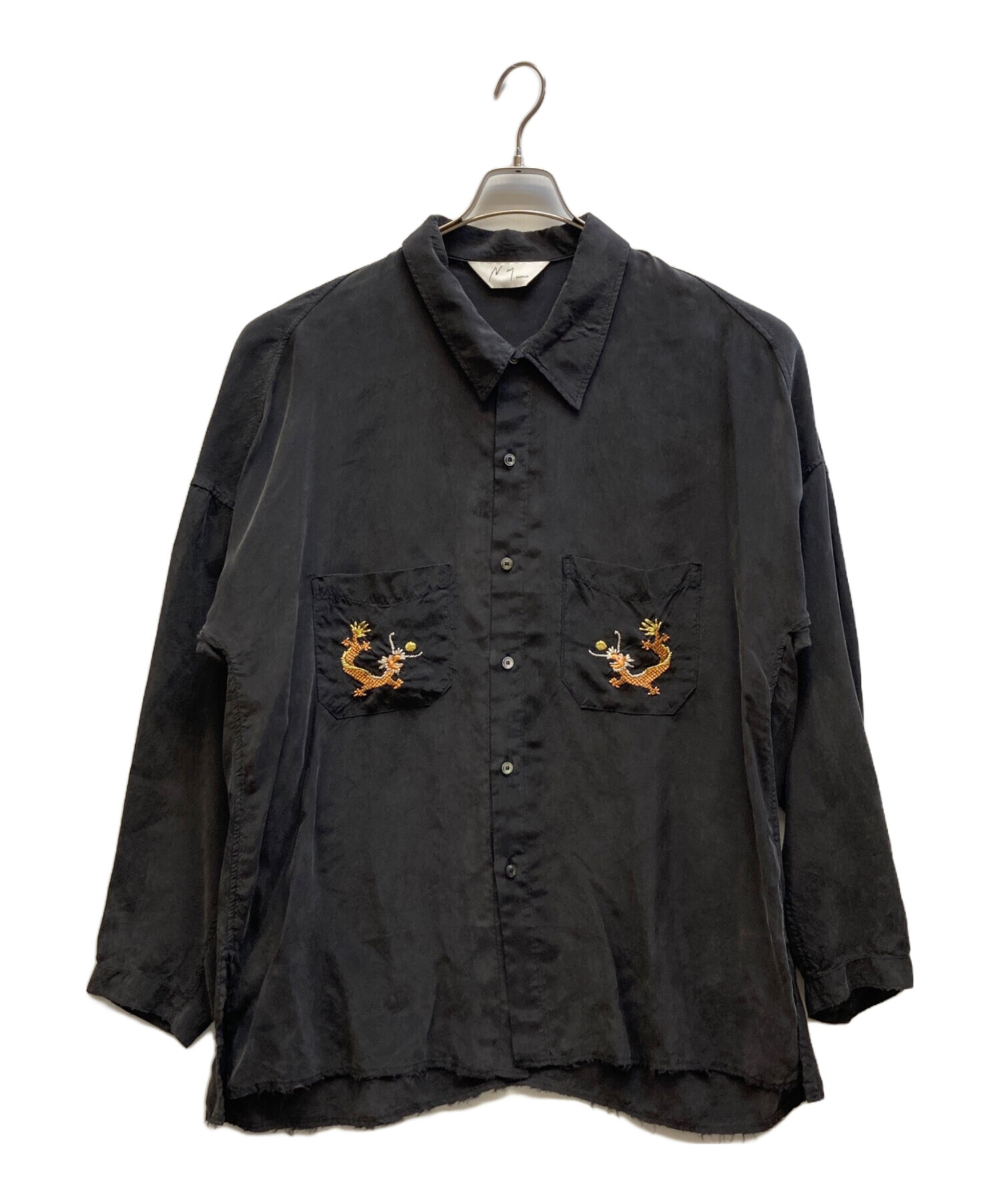 中古・古着通販】ANCELLM (アンセルム) AGING EMBROIDERY SHIRT