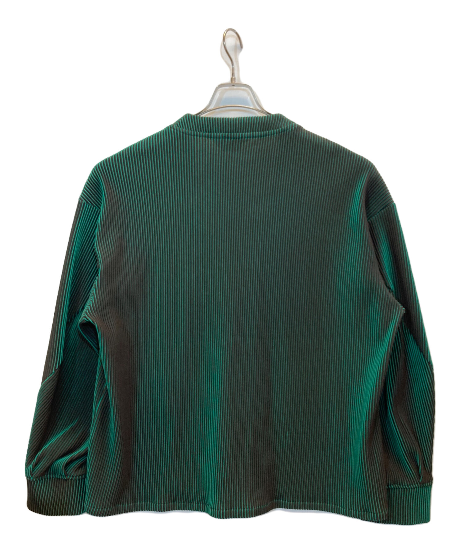 中古・古着通販】jieda (ジエダ) RIPPLE CARDIGAN グレー×グリーン 