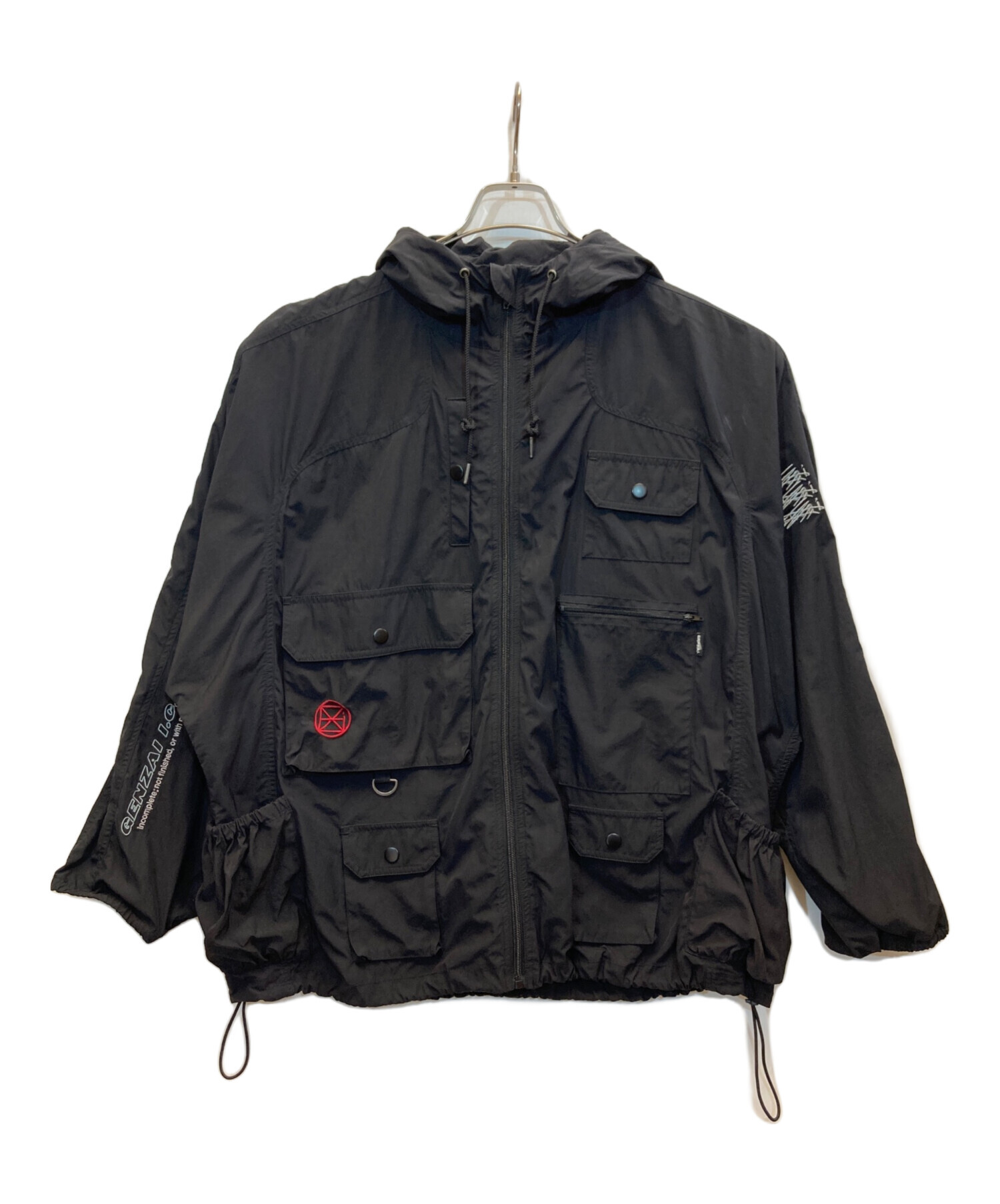 中古・古着通販】genzai (ゲンザイ) ナイロンジャケット ブラック 