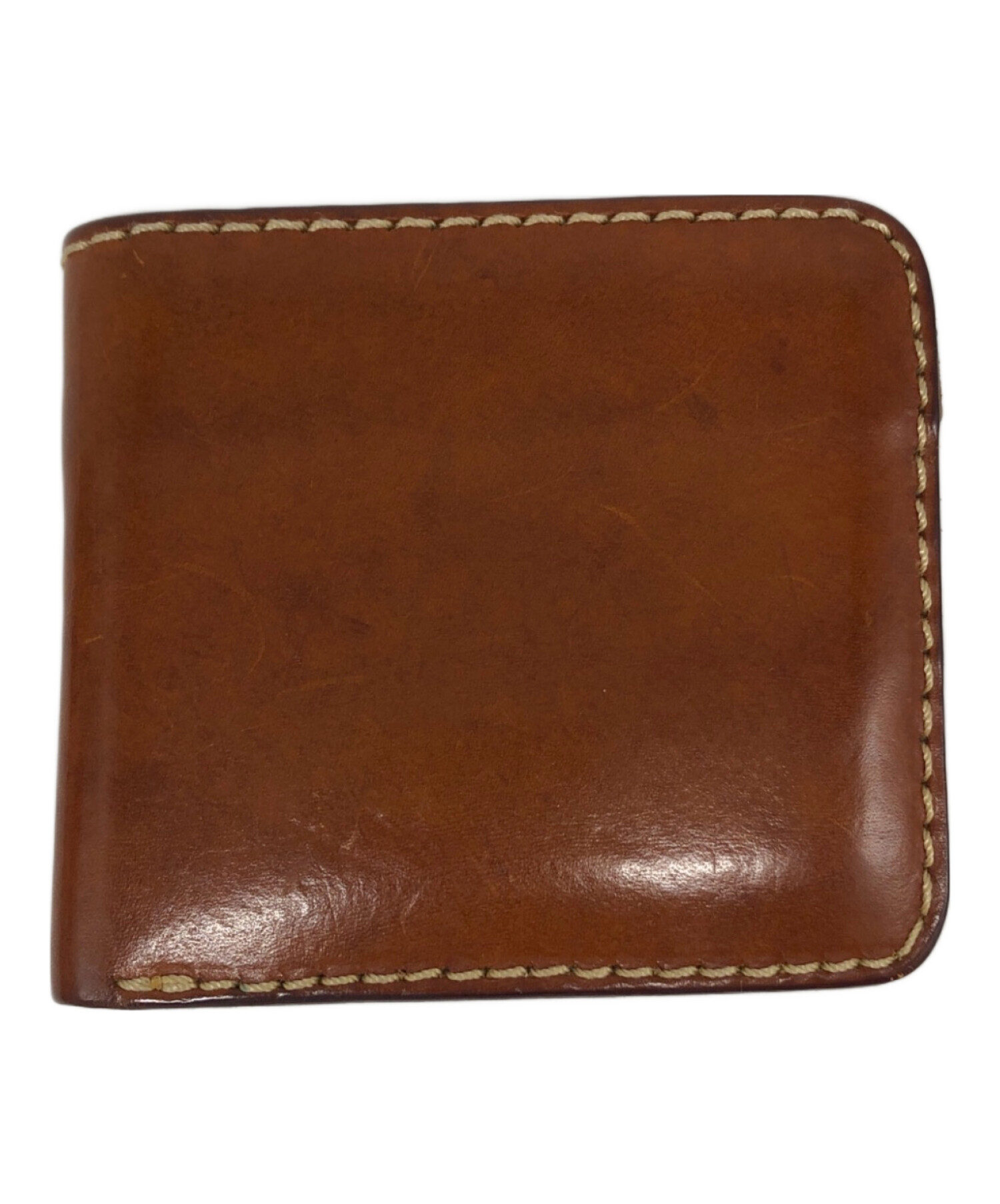 中古・古着通販】Herz (ヘルツ) 2つ折り財布 ブラウン｜ブランド・古着