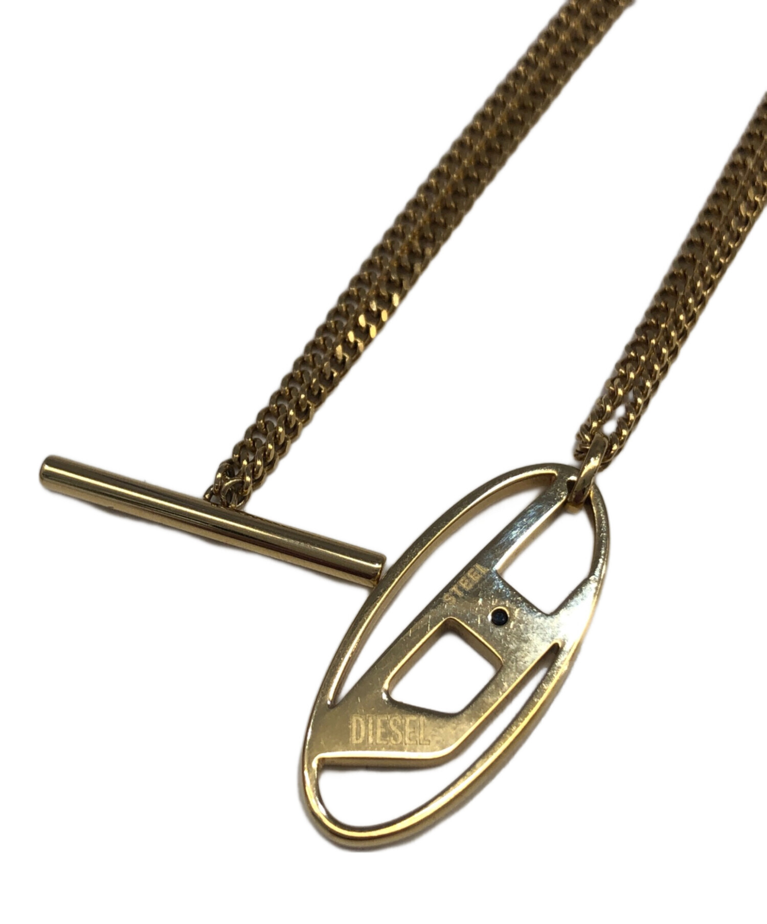 中古・古着通販】DIESEL (ディーゼル) NECKLACES DX1567 / 01 ゴールド