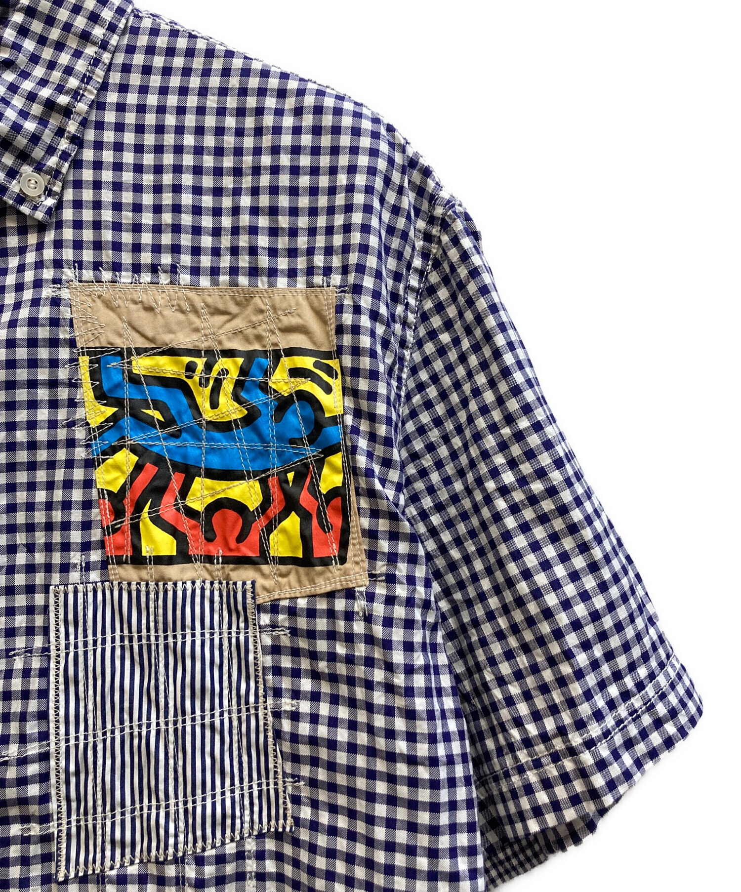JUNYA WATANABE ジュンヤワタナベ カジュアルシャツ S 黄 【古着】【中古】【送料無料】 JUNYA WATANABE MAN - JUNYA WATANABE MAN カジュアルシャツ L 青
