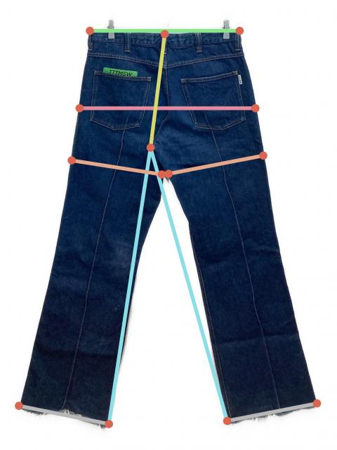 中古・古着通販】TTT MSW (ティー) デニムパンツ インディゴ サイズ:L