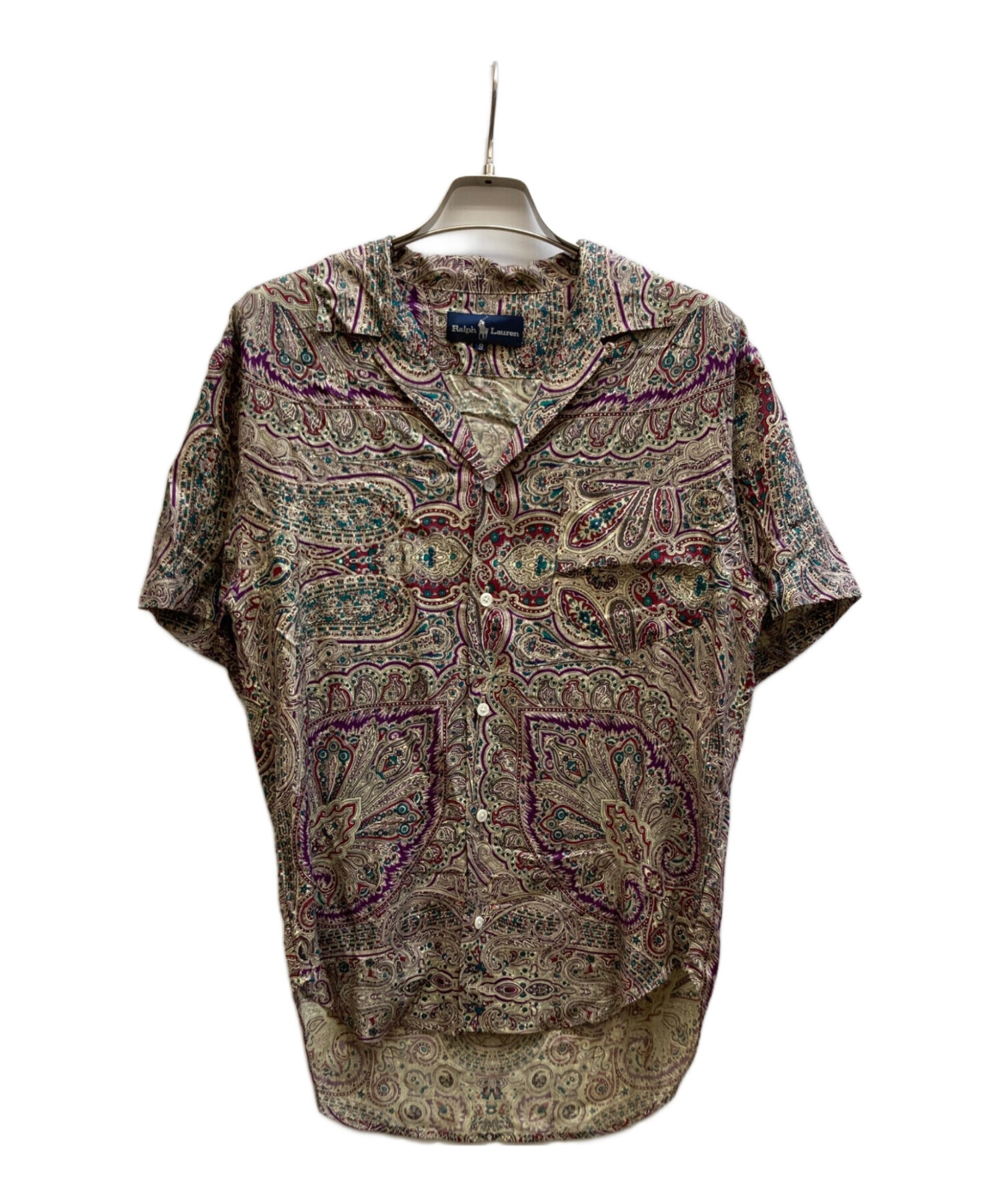 【入手困難!!】ラルフローレン ✈︎半袖シャツ ペイズリー柄 Western 中古・古着通販】RALPH LAUREN (ラルフローレン) ペイズリー柄シャツ