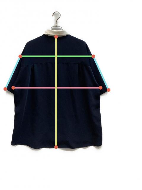 中古・古着通販】CULLNI (クルニ) S/Sストライプシャツ ネイビー