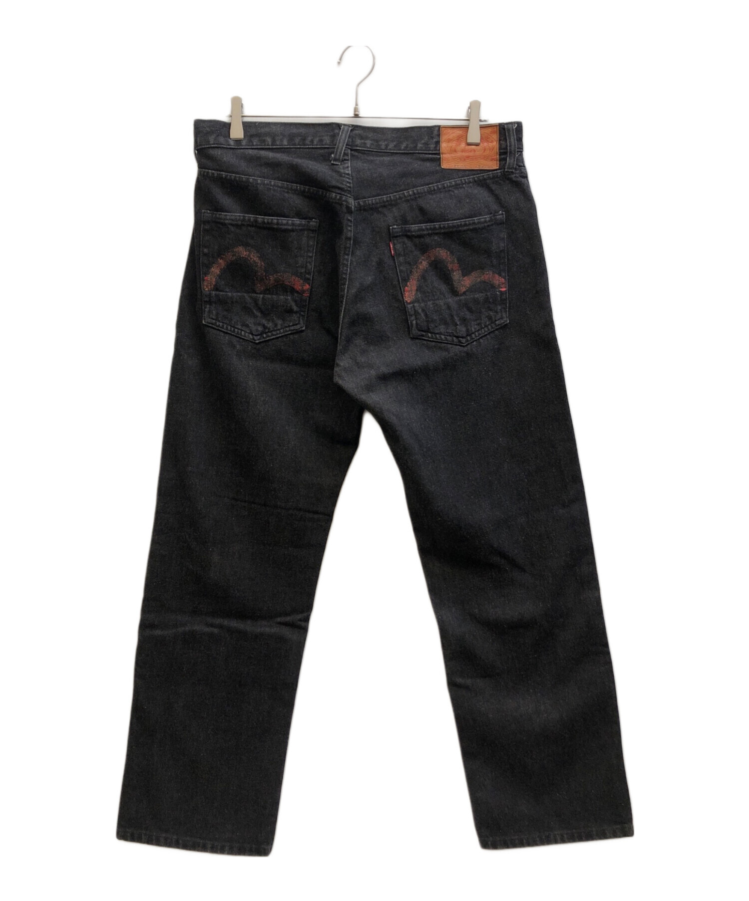 デニム　EVISUカスタム古着　90s ペイント　ダメージ　 EVISU エヴィス 90s 初期 ハウスタグ カモメ デニム ワーク