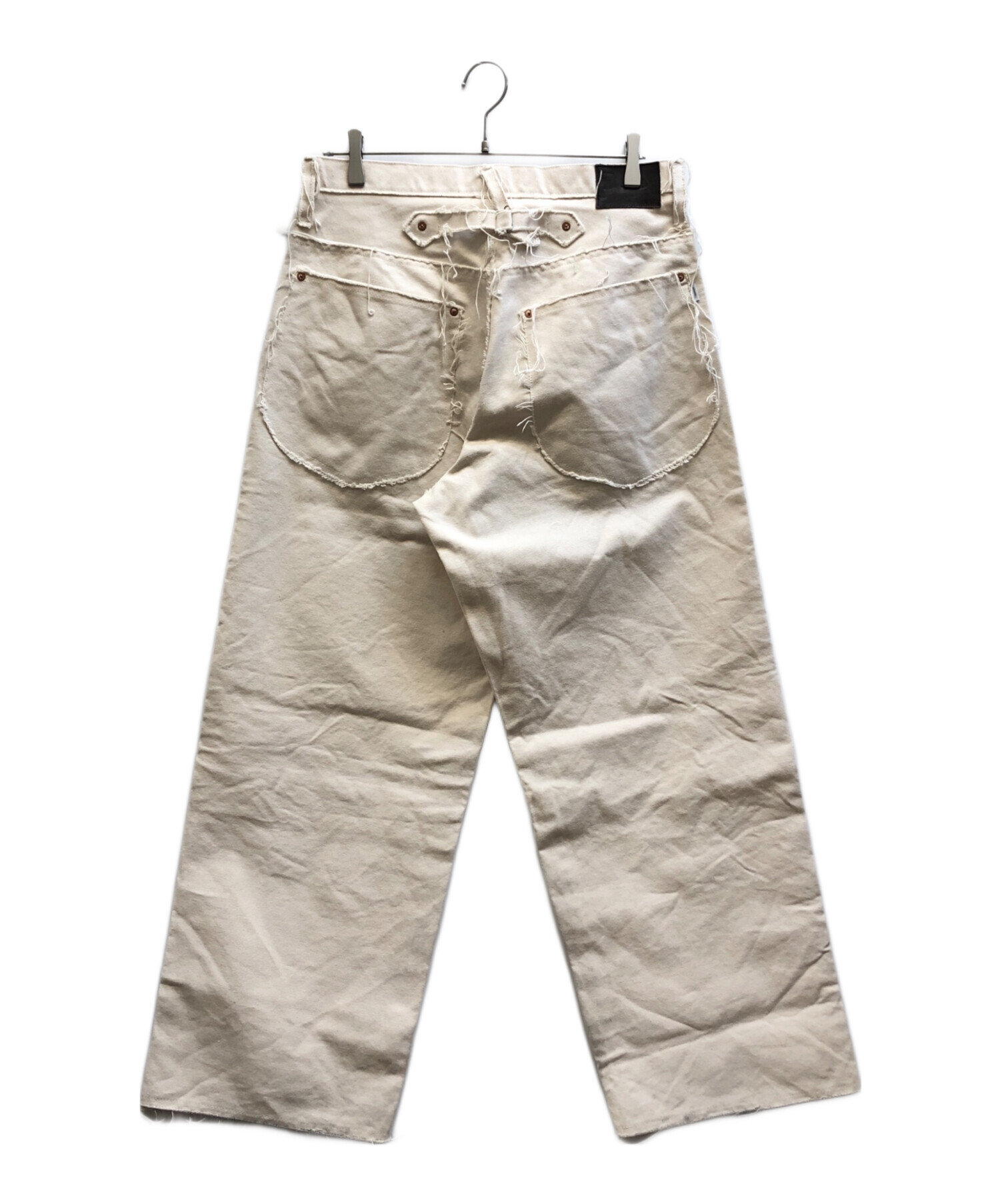 SUGARHILL RAW-EDGE CANVAS DENIM PANTS 【公式通販】