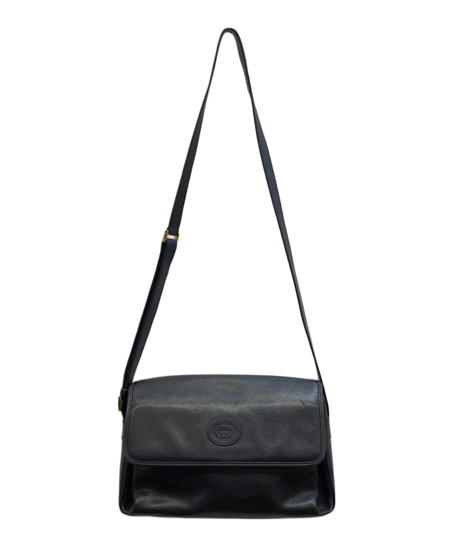 中古・古着通販】GUCCI (グッチ) オールドレザーショルダーバッグ 
