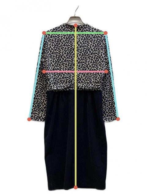 ケイミー　Kay me ワンピース　９　ブラック 中古・古着通販】kay me (ケイミー) 総柄ワンピース ブラック サイズ:9