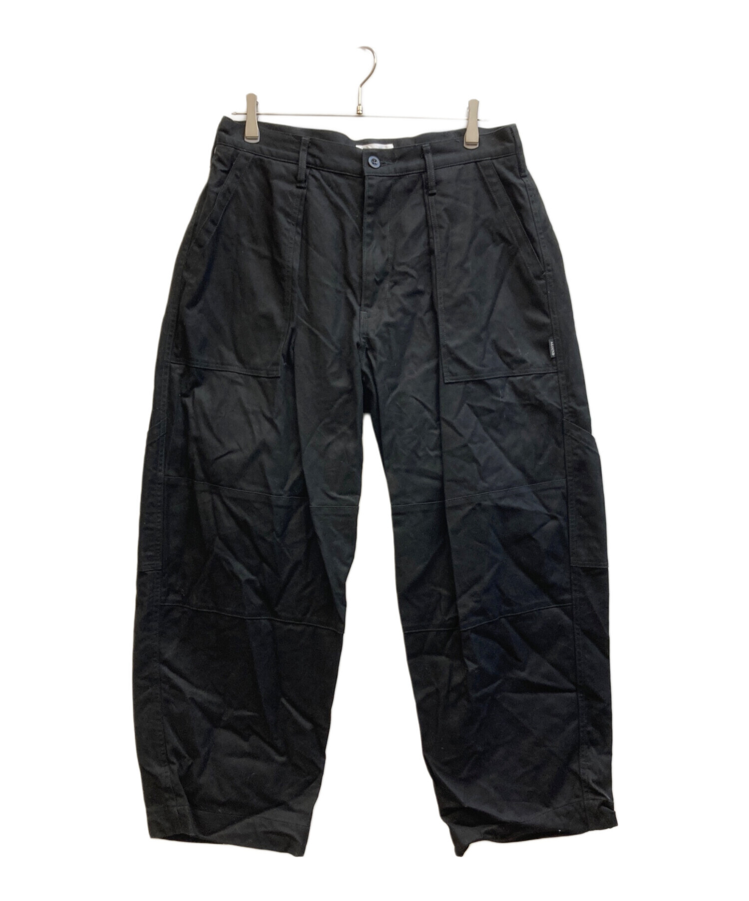 中古・古着通販】ALOUND (アラウンド) TAPERED BAKER PANTS ブラック 