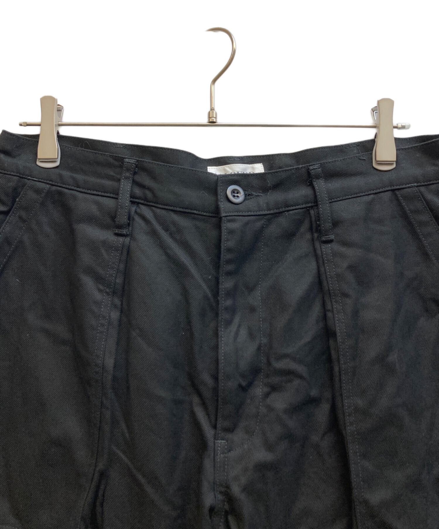 中古・古着通販】ALOUND (アラウンド) TAPERED BAKER PANTS ブラック 