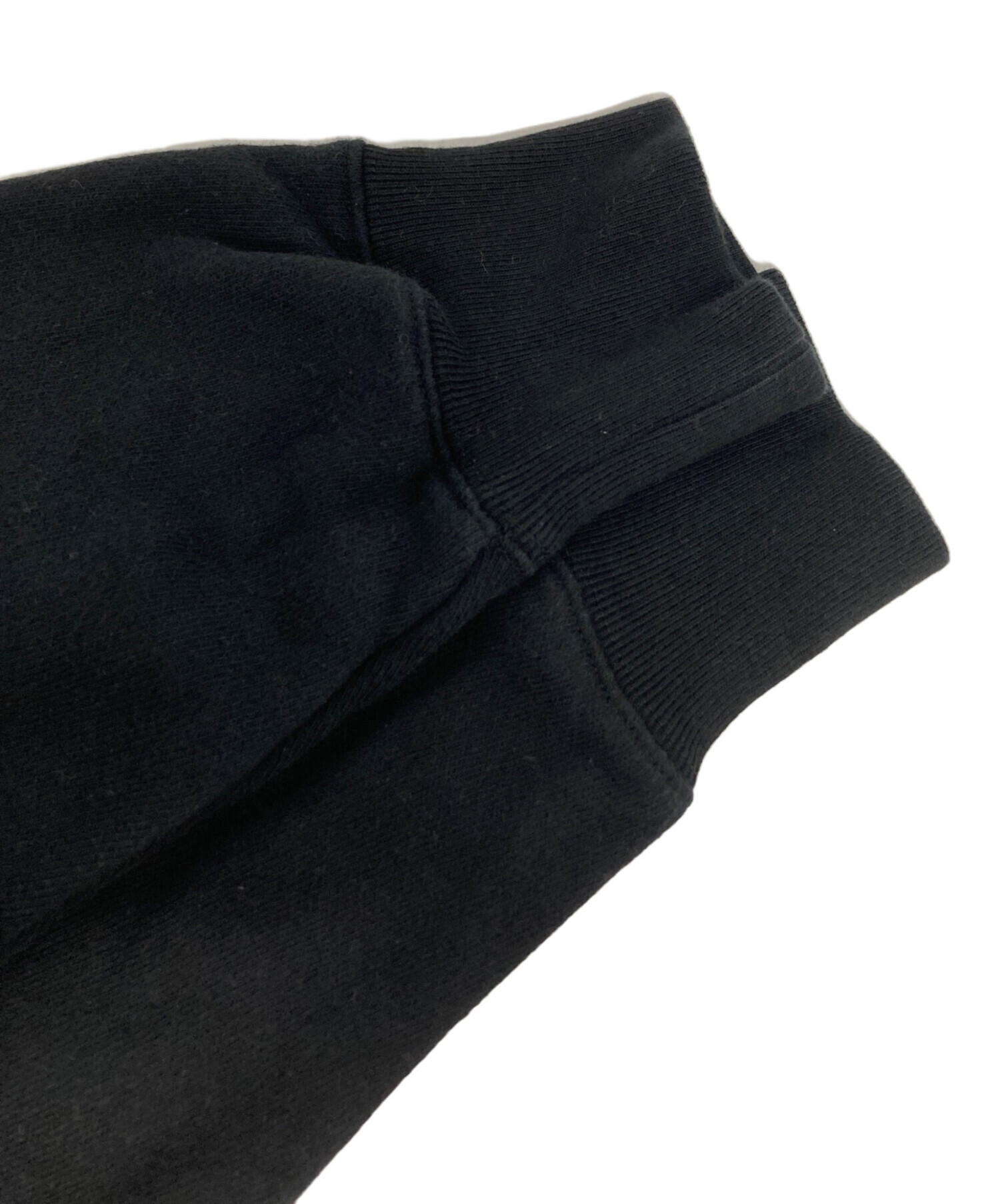 ☆GUCCI☆ パーカー　　フード付き　刺繍　　　　ブラック GUCCI グッチ テニス インターロッキングG ロゴ フーディ M 175/96A