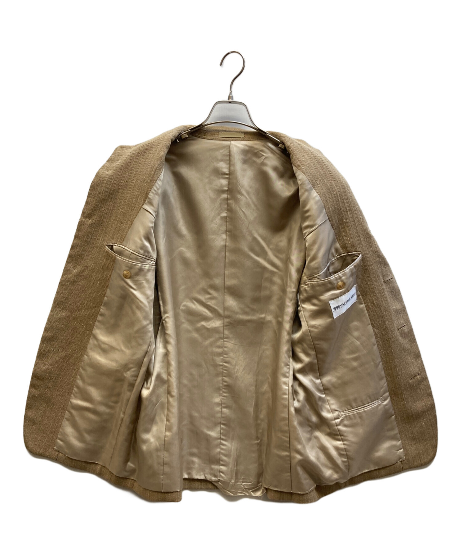 入手困難✨ イッセイミヤケ 筆タグ 80s メンズ シルク100% ジャケット 入手困難✨ イッセイミヤケ 筆タグ 80s メンズ シルク100