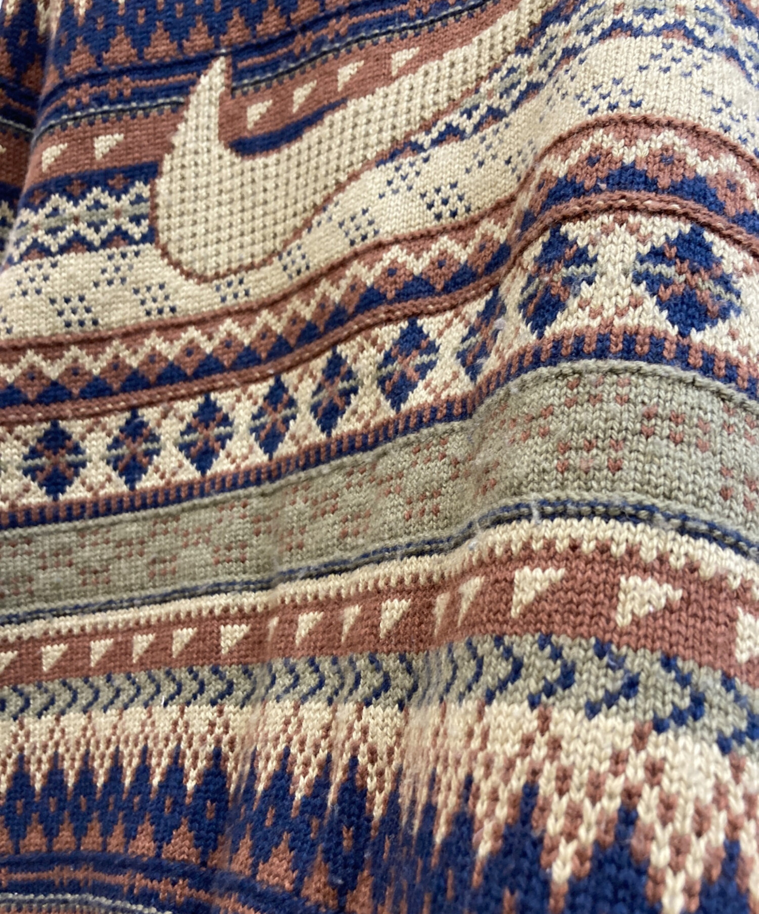 中古・古着通販】NIKE (ナイキ) フェアアイル スウッシュセーター