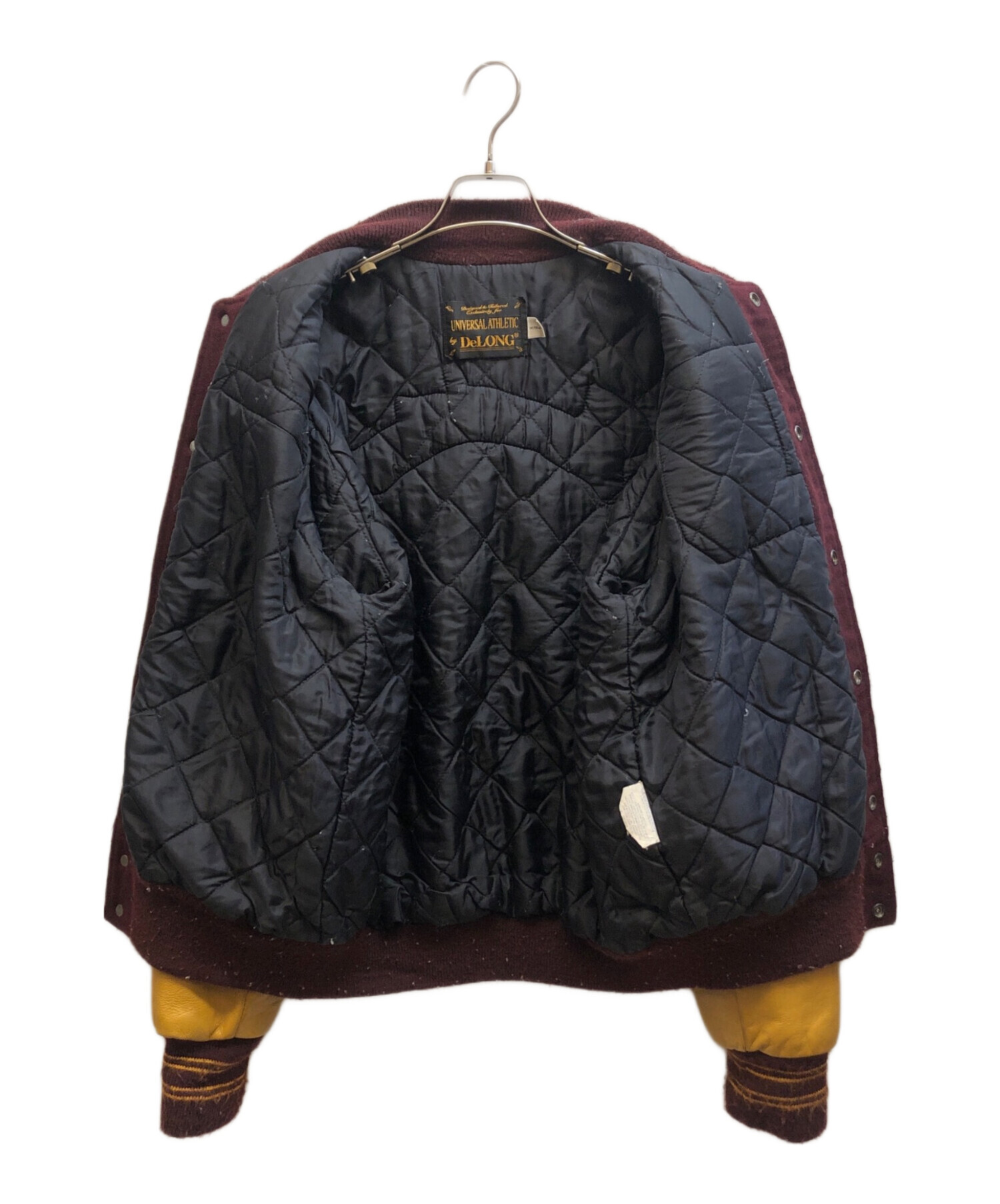 中古・古着通販】DeLONG (-) スタジャン レッド×イエロー サイズ:M
