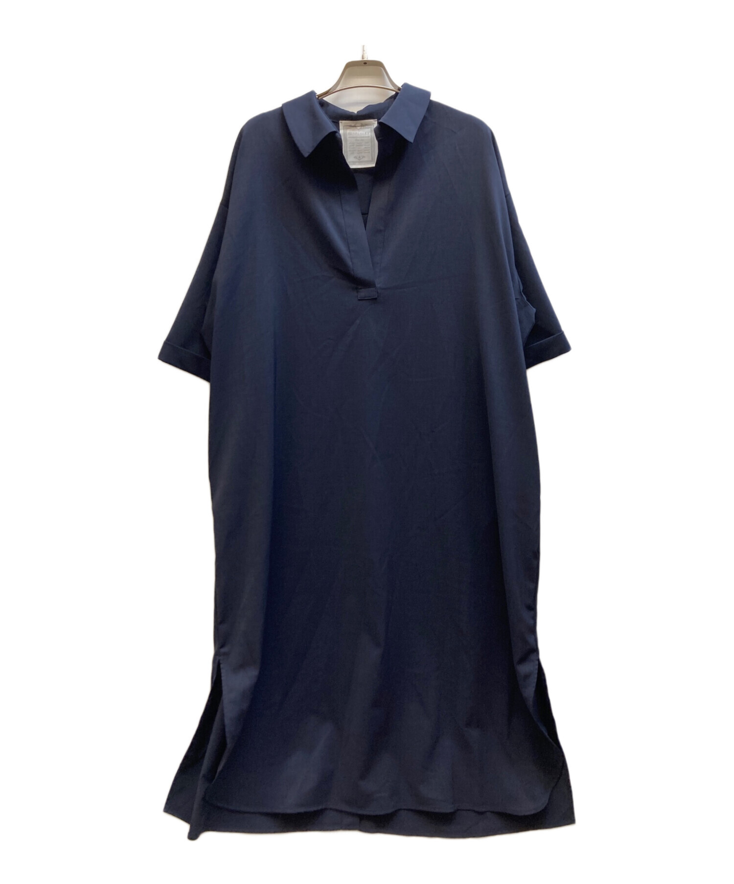 ビアズリー シャツタンク　サイズ0 新品未使用　ネイビー BEARDSLEY（ビアズリー） タンクトップ ノースリーブ シャツタンク