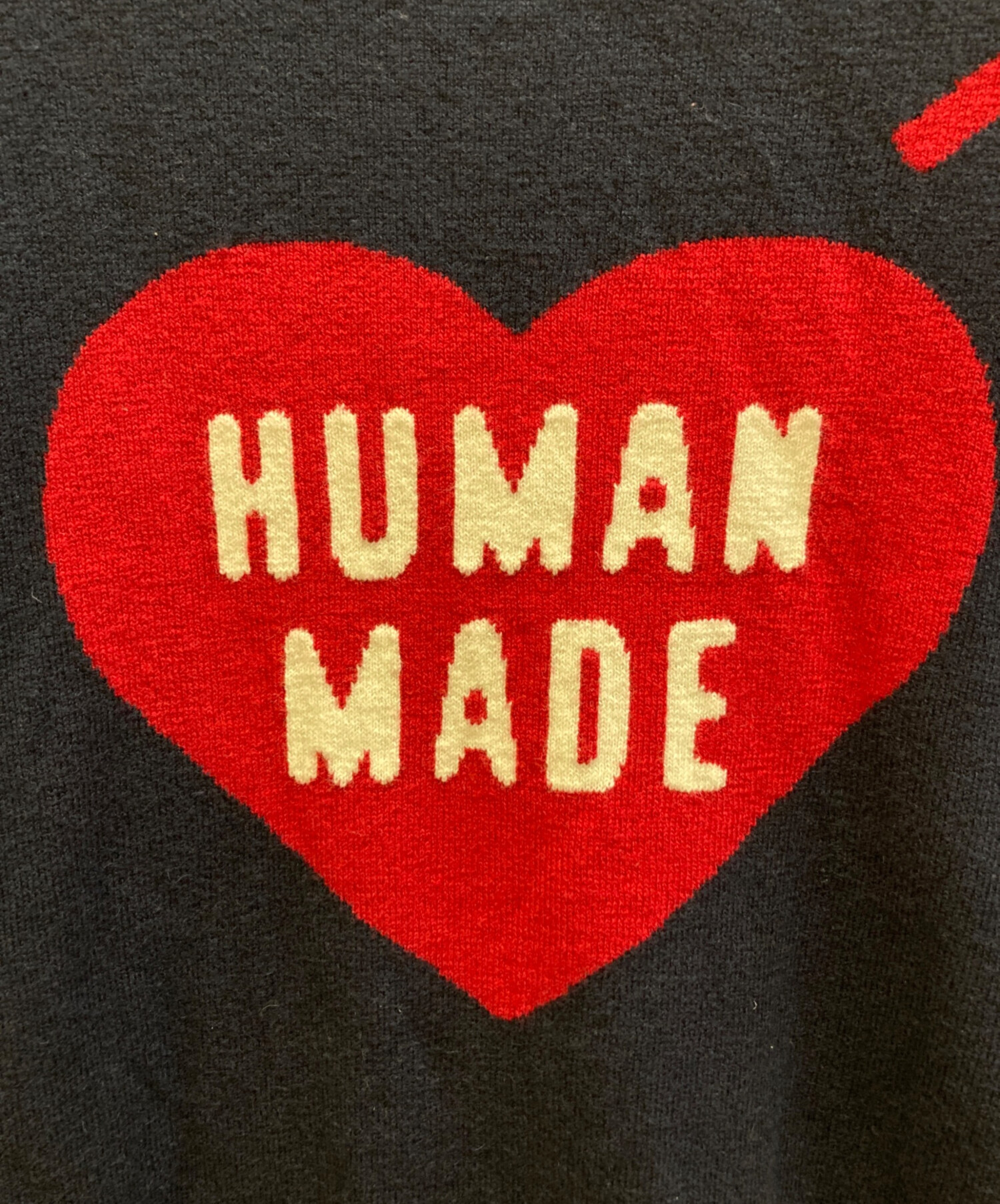中古・古着通販】HUMAN MADE (ヒューマンメイド) ハートロゴニット 