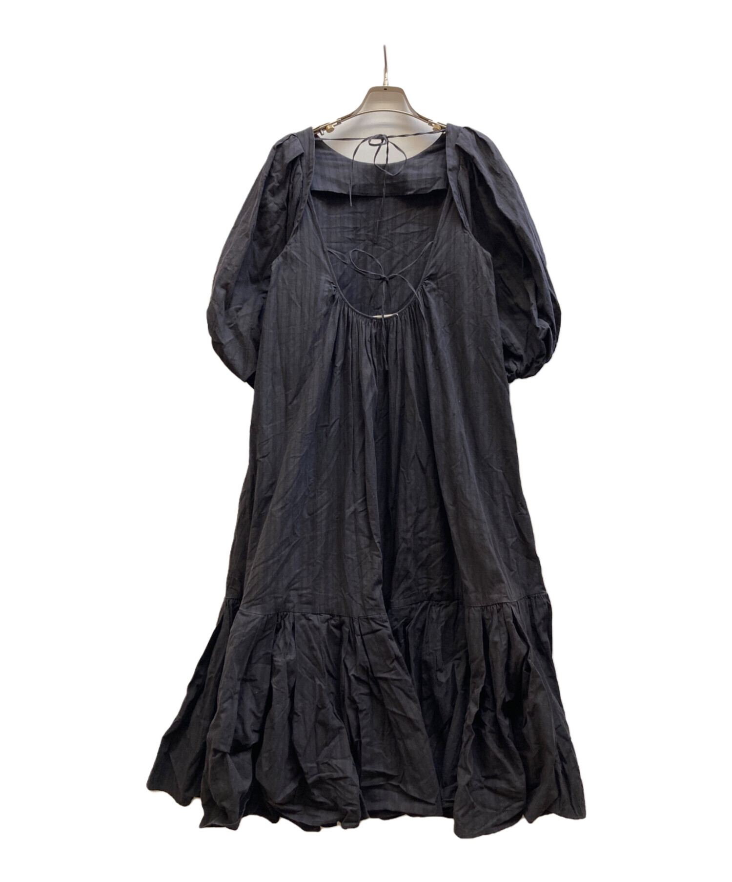 中古・古着通販】Uhr (ウーア) Puff Sleeve Back Open Dress/21SSUhr