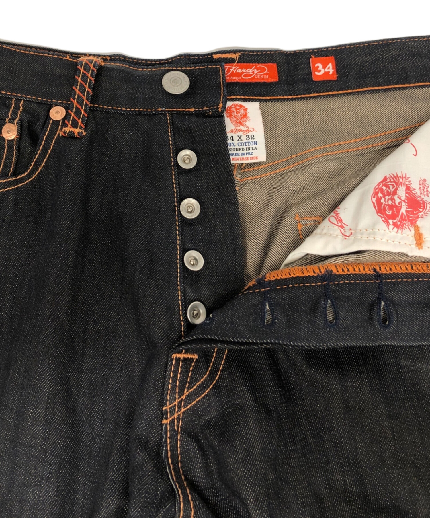 中古・古着通販】ED HARDY (エド ハーディー) デニムパンツ インディゴ