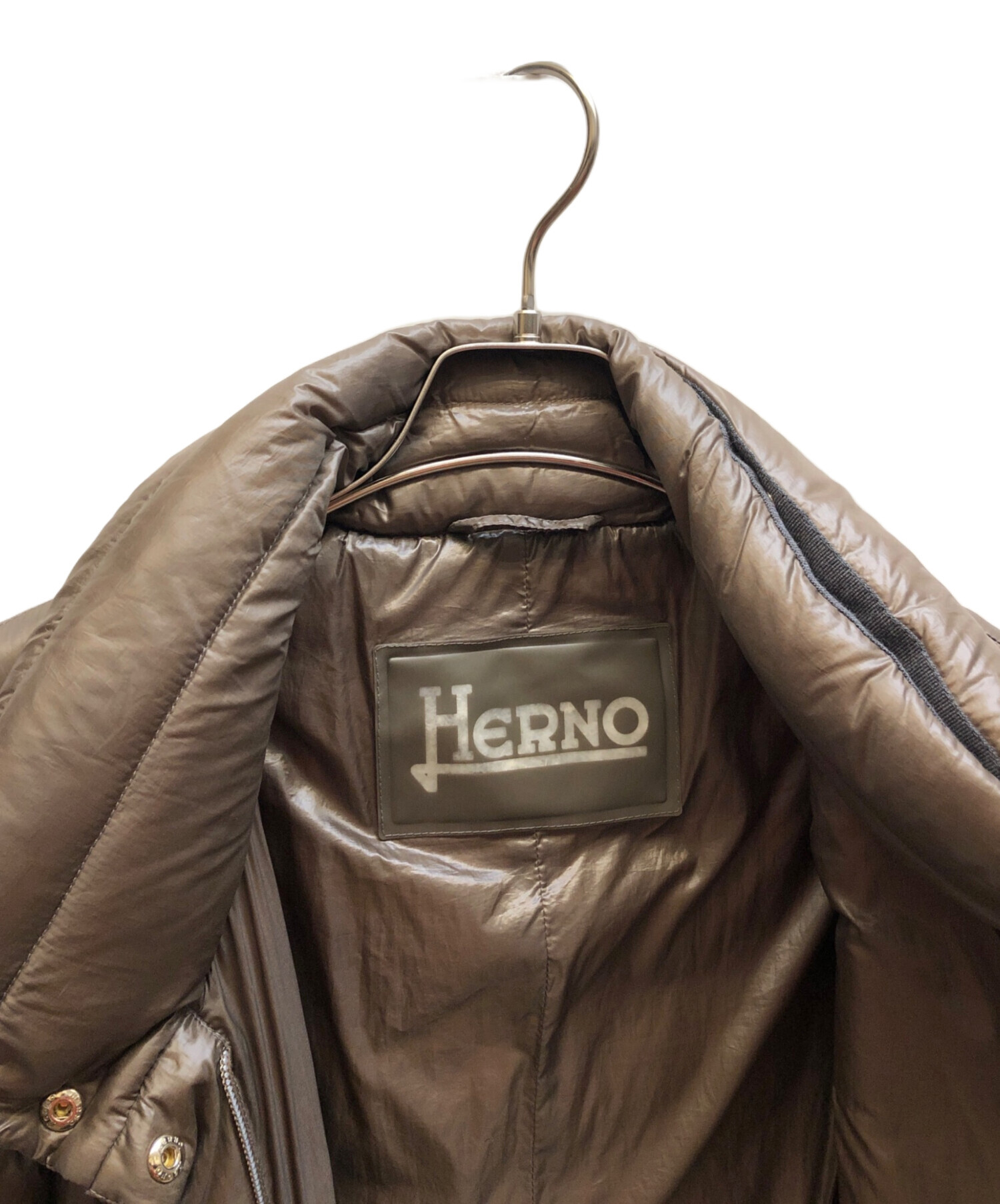 中古・古着通販】HERNO (ヘルノ) ダウンコート ブラウン サイズ:38