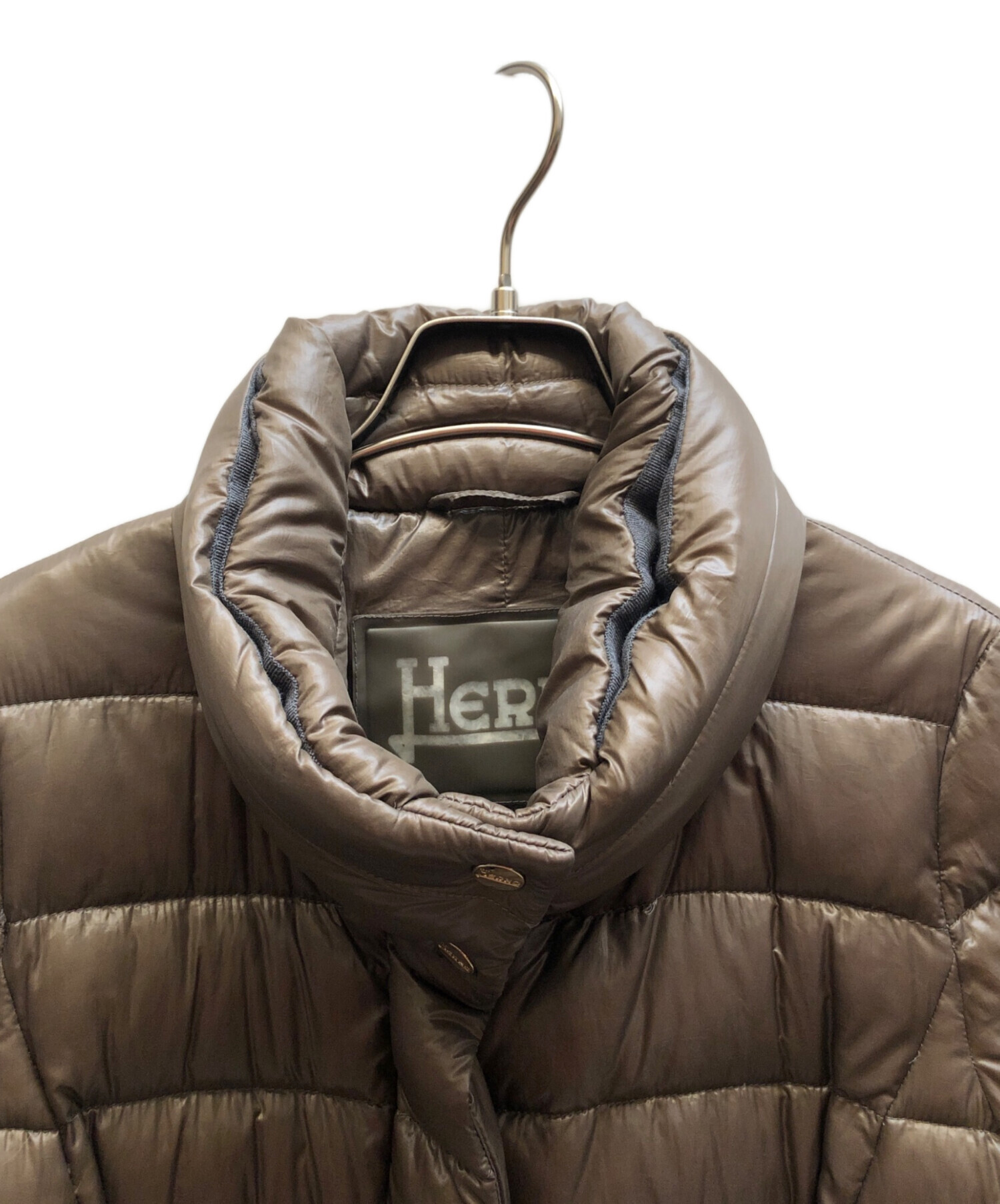 中古・古着通販】HERNO (ヘルノ) ダウンコート ブラウン サイズ:38 