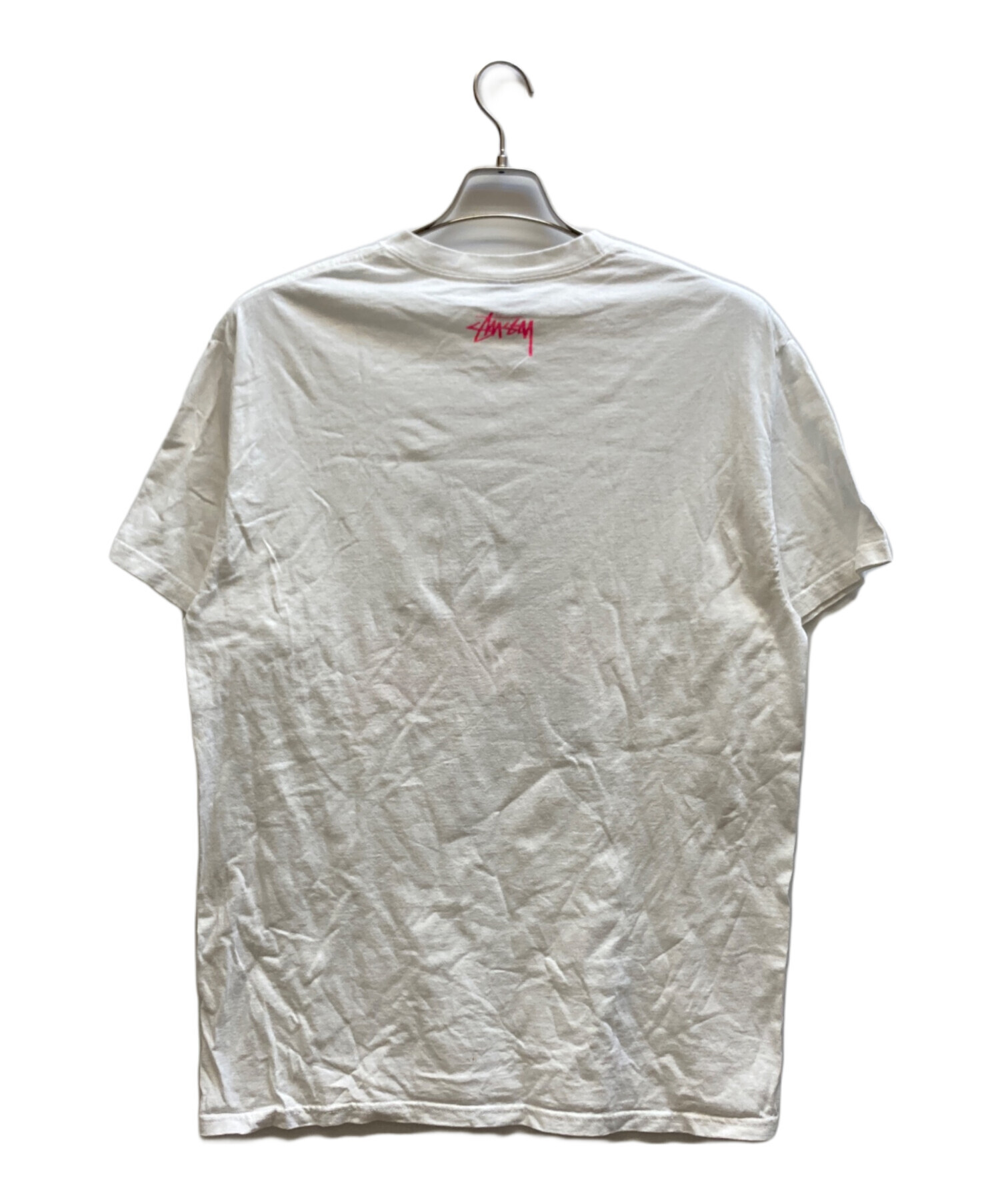 Stussy 半袖 カットソー ローマの休日 バックプリント M 白 中古・古着通販】stussy (ステューシー) プリントTシャツ/ローマの休日