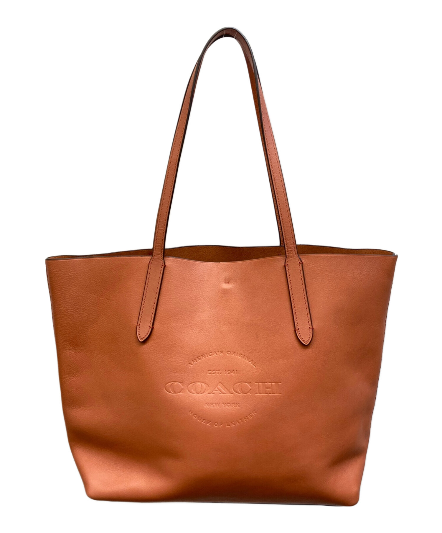 中古・古着通販】COACH (コーチ) トートバッグ オレンジ｜ブランド 