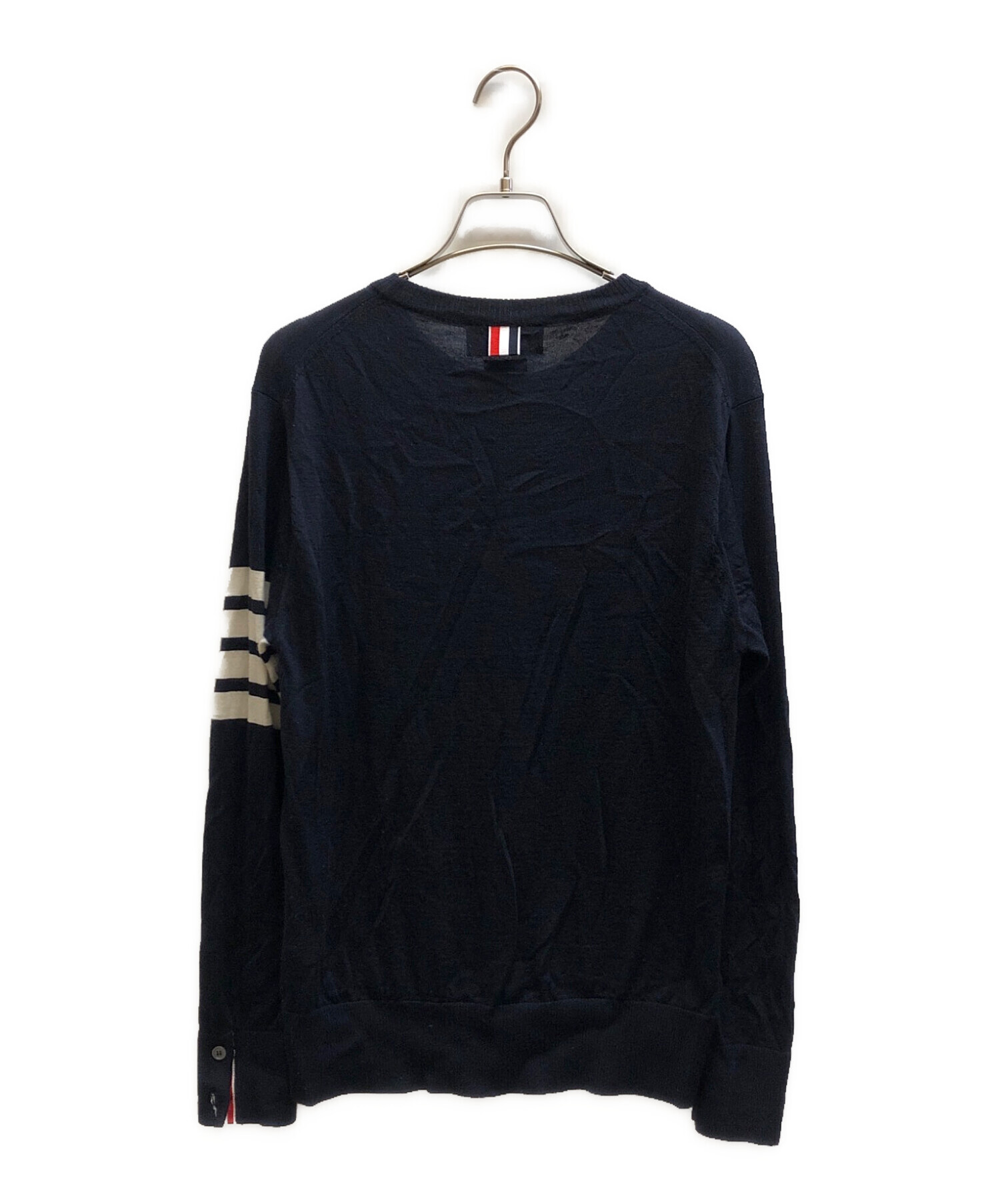 中古・古着通販】Thom Browne (トムブラウン) メリノウール4BARクルー 