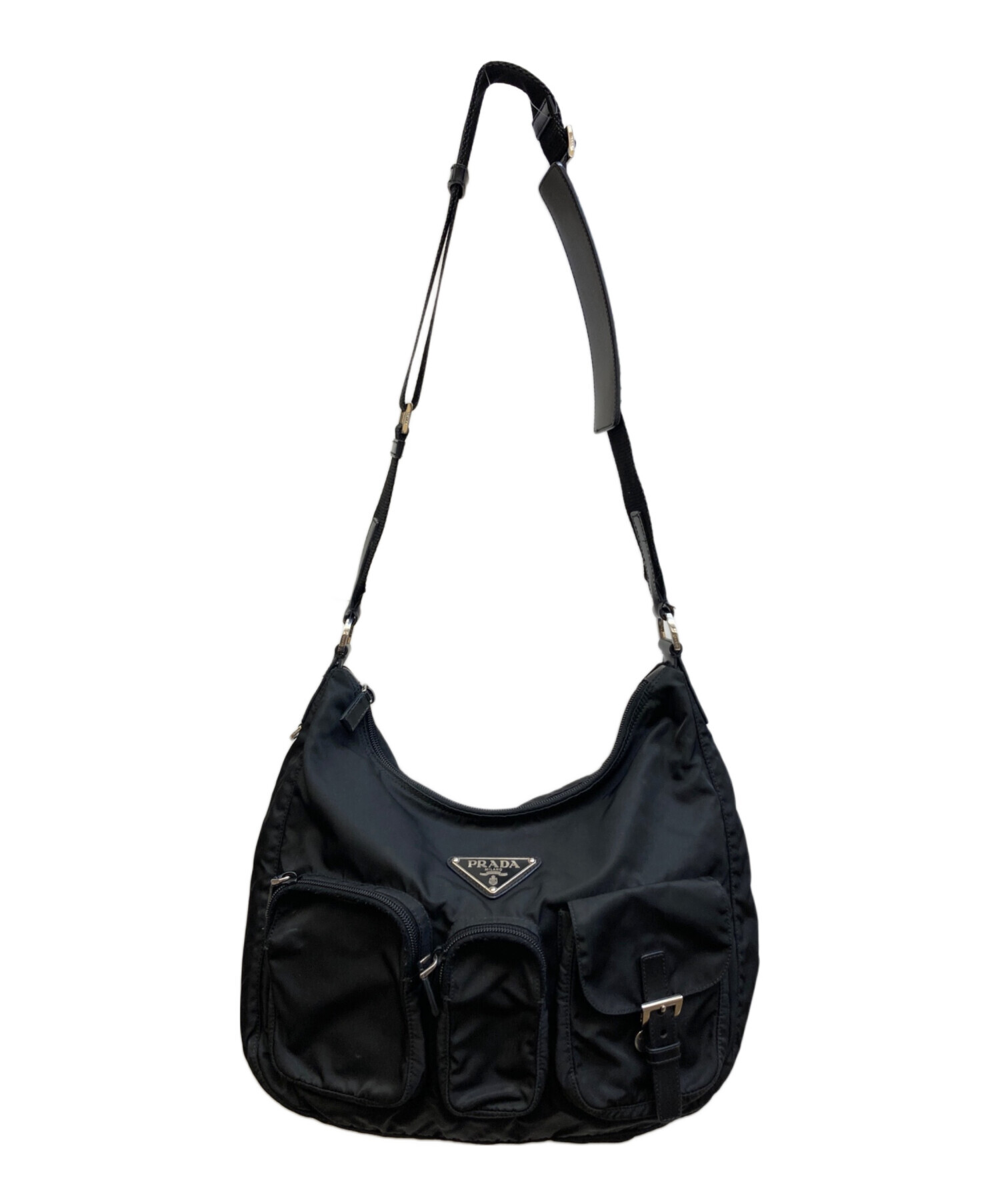 中古・古着通販】PRADA (プラダ) ナイロンメッセンジャーバッグ 