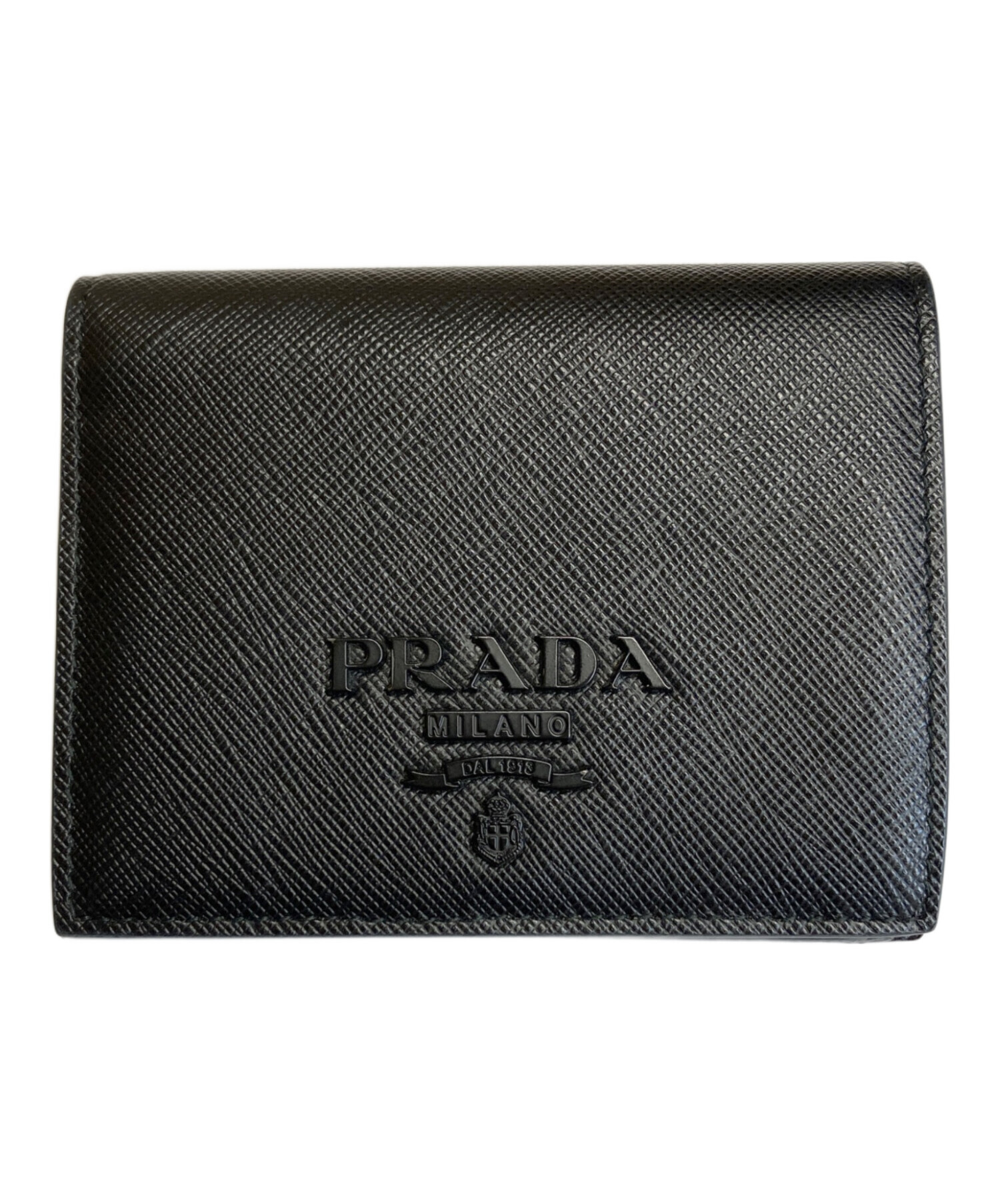 【中古】【ギャラ有り】PRADA プラダ 二つ折り財布 サフィアーノ メンズ 中古】【ギャラ有り】PRADA プラダ 二つ折り財布 サフィアーノ メンズ