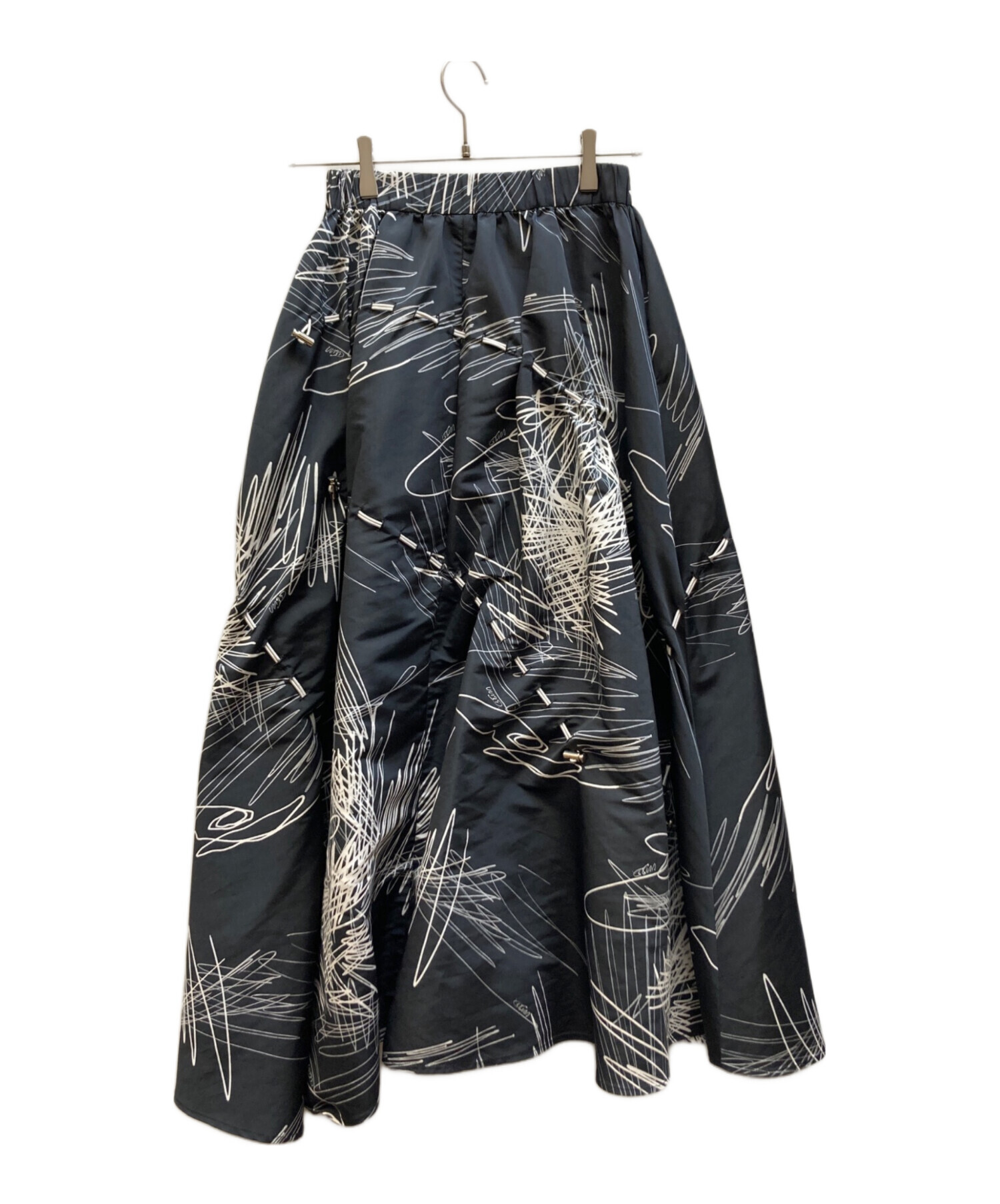 中古・古着通販】UN3D. (アンスリード) ラインアートギャザースカート