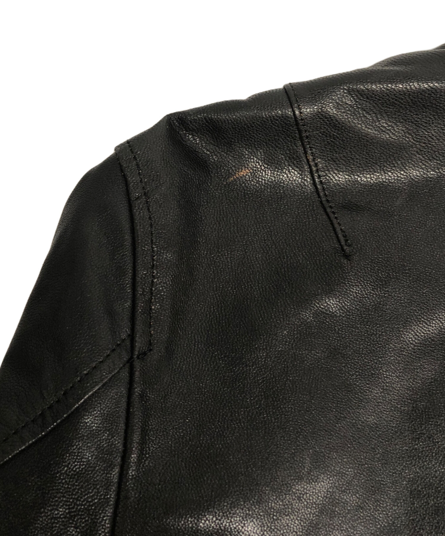 ヒステリックグラマー XXX ゴートレザーブルゾン　Sサイズ ジャケット 黒 ヒステリックグラマー XXX ゴートレザーブルゾン Sサイズ