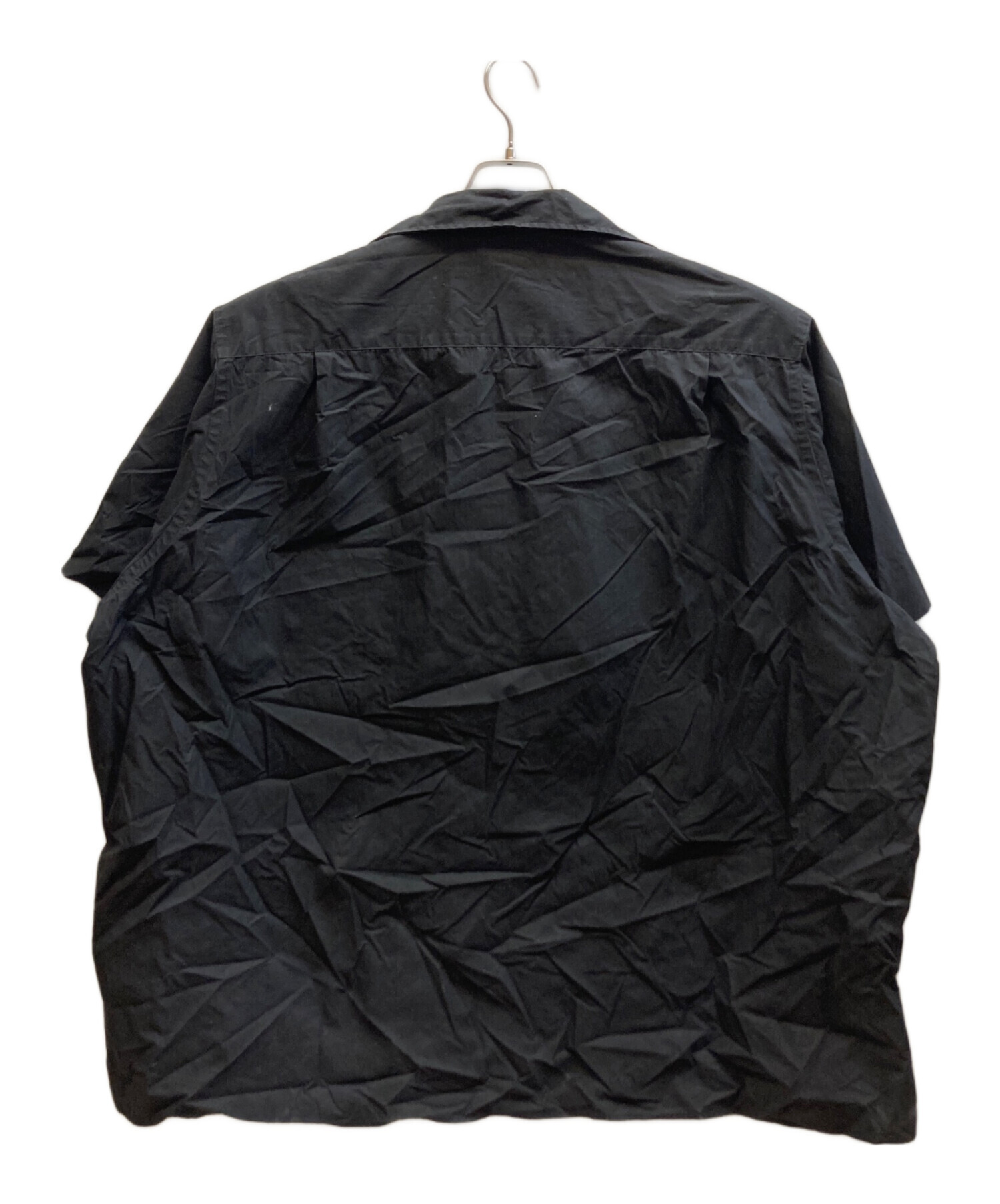 ラフシモンズ ブラック半袖シャツ 50 中古・古着通販】RAF SIMONS (ラフシモンズ) FRED PERRY (フレッド