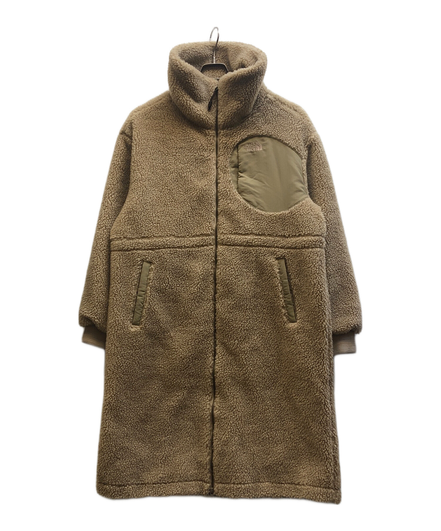 ノースフェイス　フリースコート　韓国　ベージュ　大きめ　XS 中古・古着通販】THE NORTH FACE (ザ ノース フェイス) フリースコート