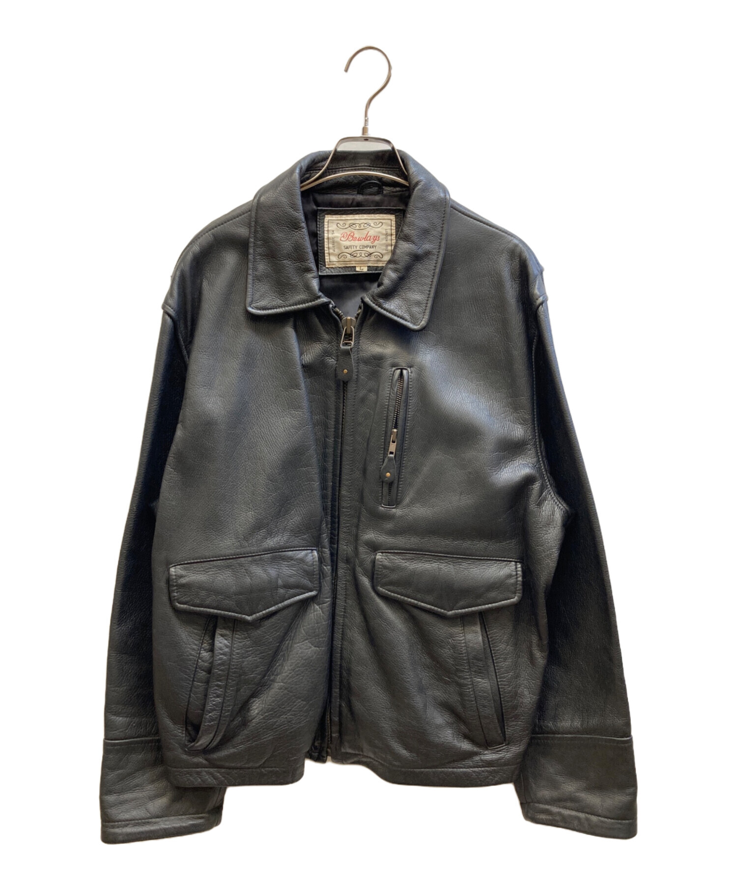 Burberry 90s オーバーサイズ レザージャケット ダークブラウン 【公式