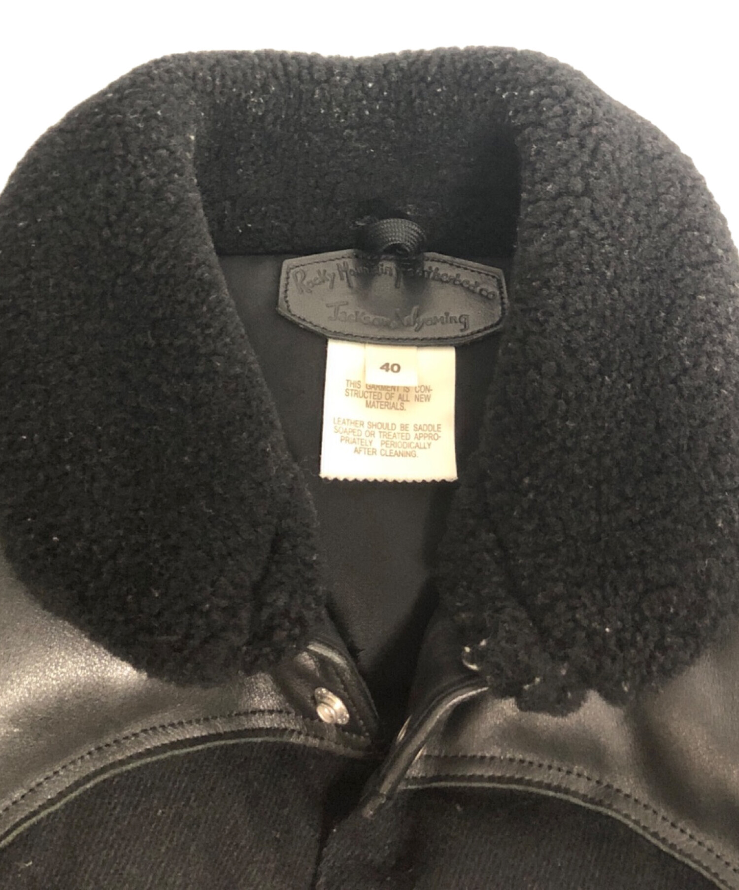 ワコマリア　ロッキーマウンテン　ダウンベスト　40 XL ブラック ロッキーマウンテンフェザーベッドGRAND TETON MC VEST40