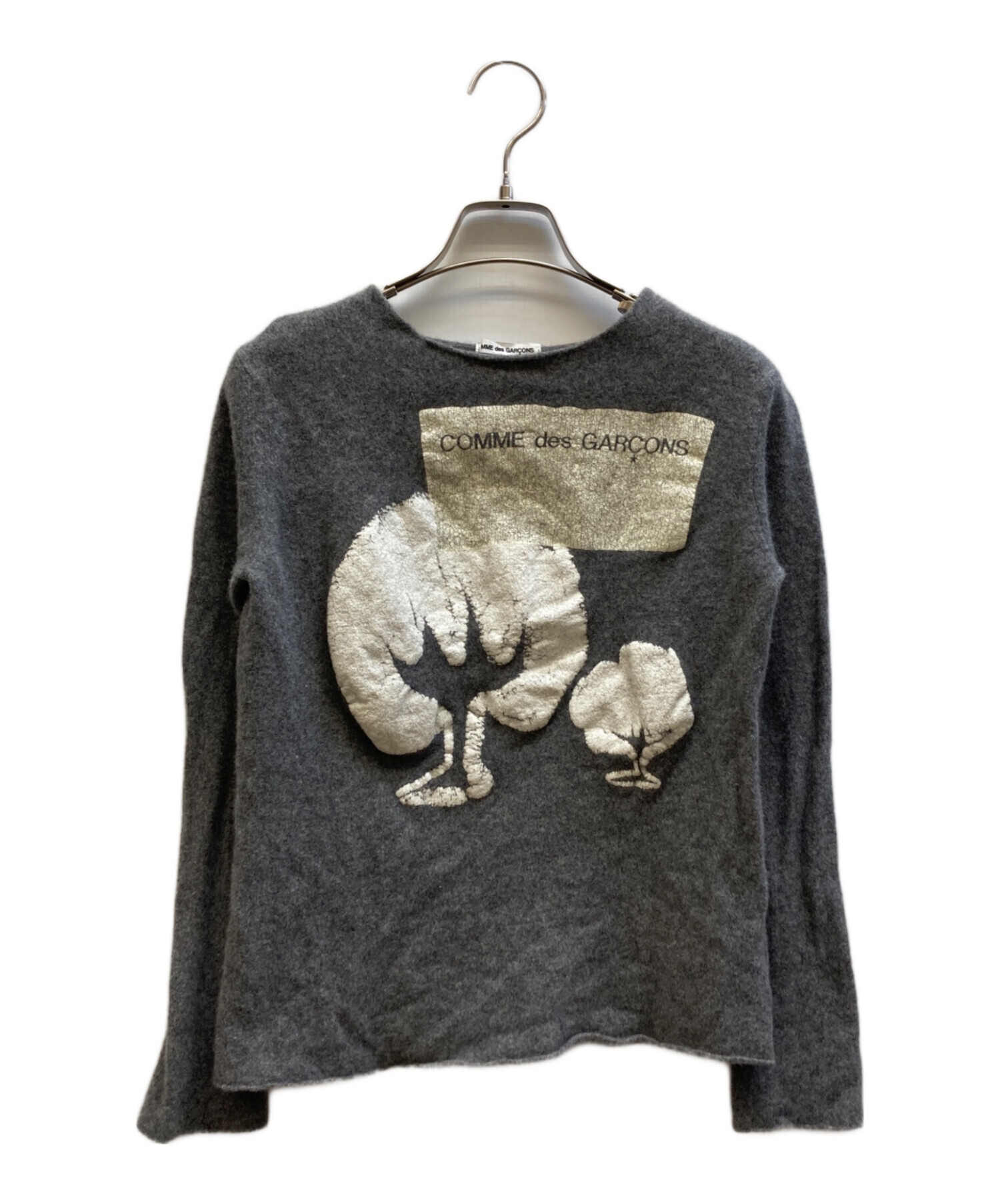 Comme des Garçons グレー ニット・セーター コムデギャルソン シャツ フォーエバー ニット・セーター グレー