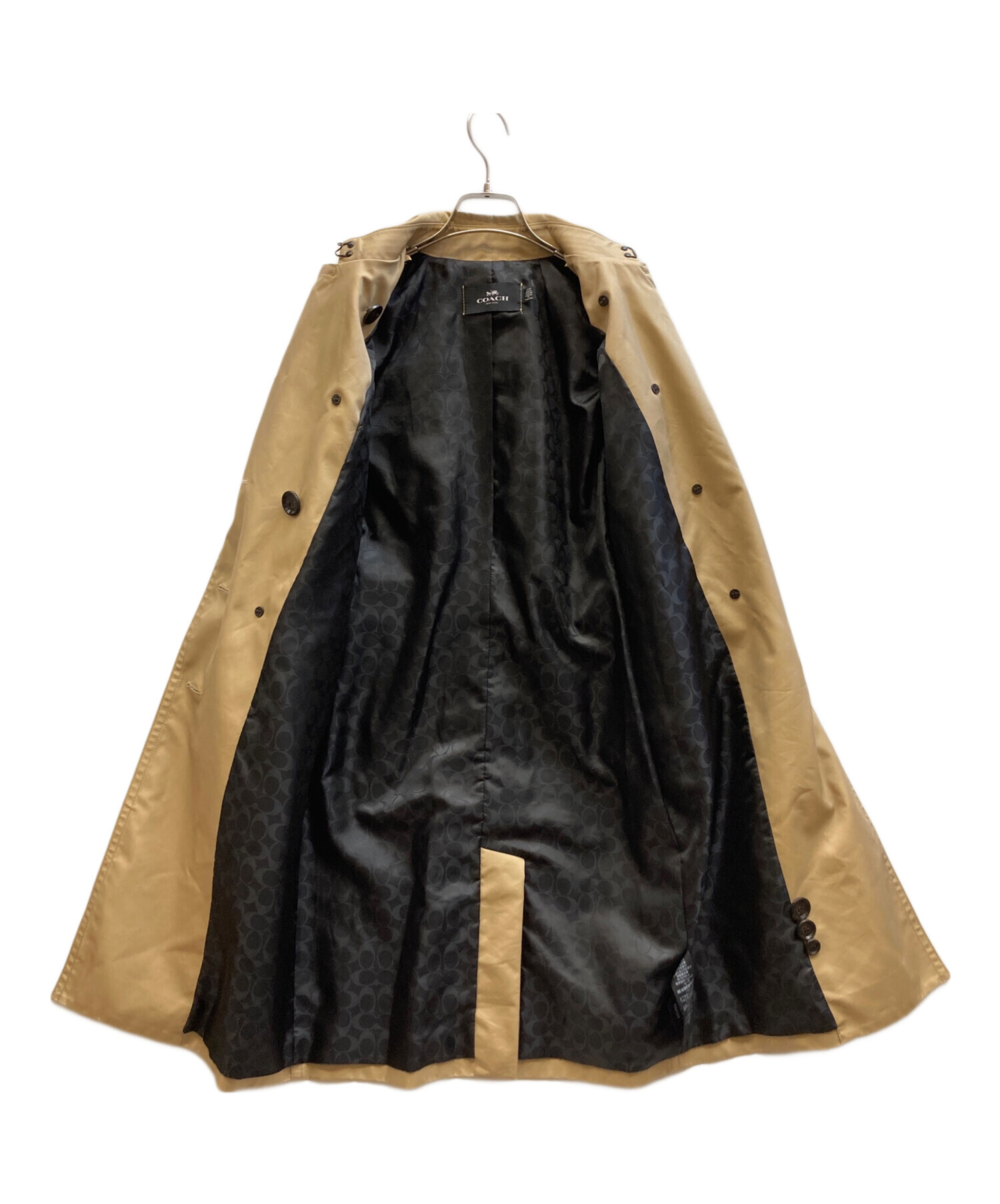 中古・古着通販】COACH (コーチ) トレンチコート ベージュ サイズ:XXS