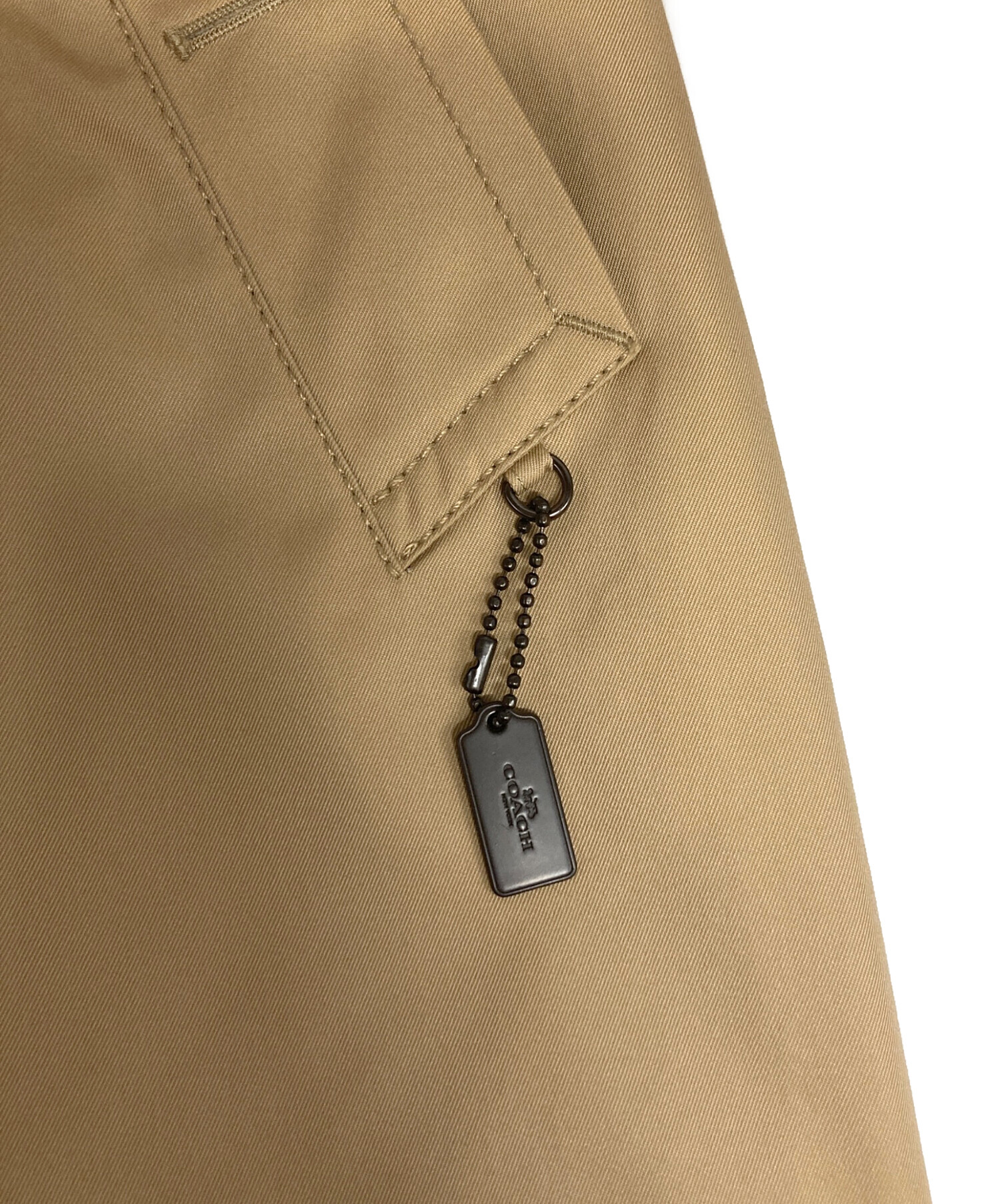 中古・古着通販】COACH (コーチ) トレンチコート ベージュ サイズ:XXS