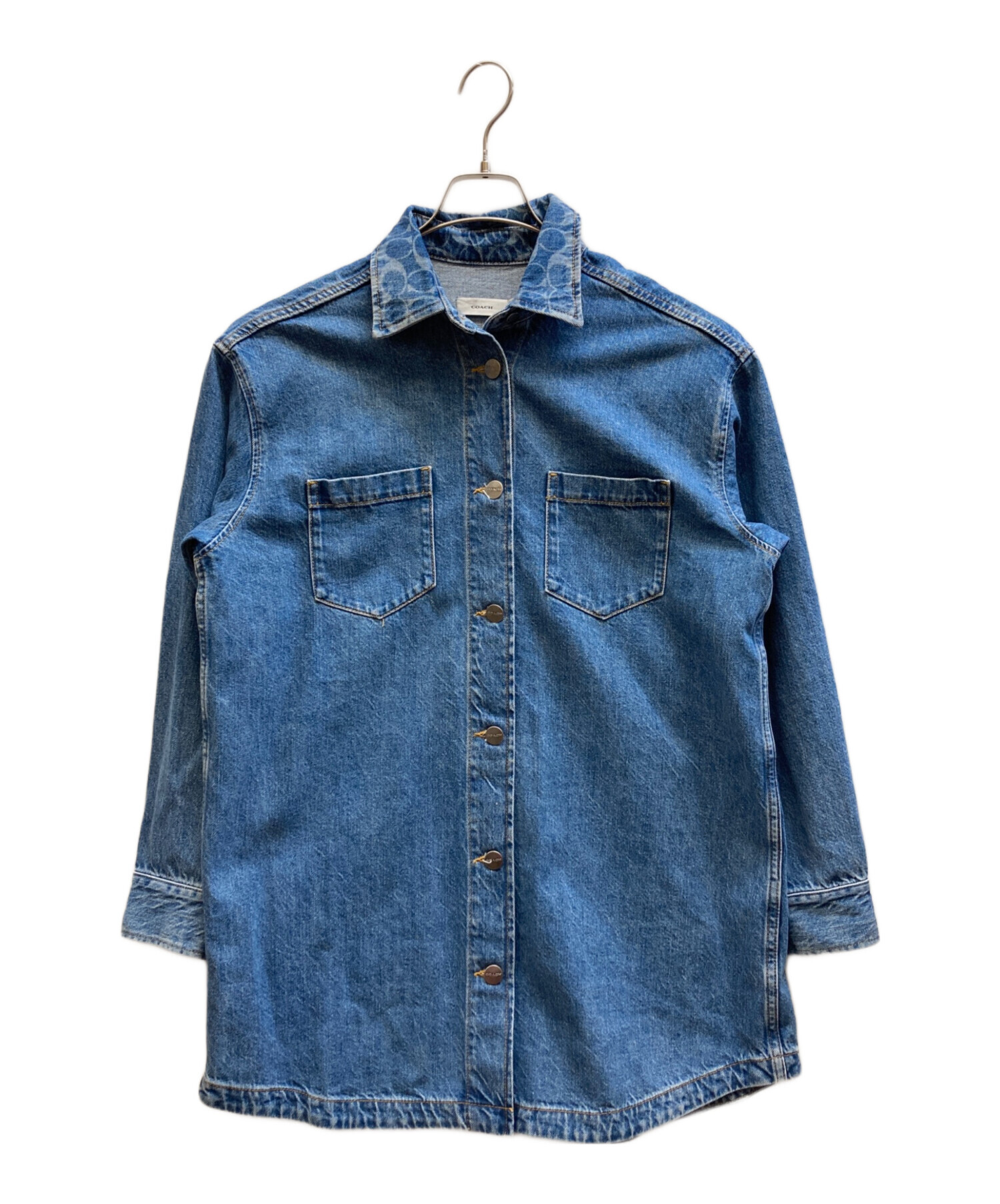 中古・古着通販】COACH (コーチ) オーバーサイズド デニム シャツ 