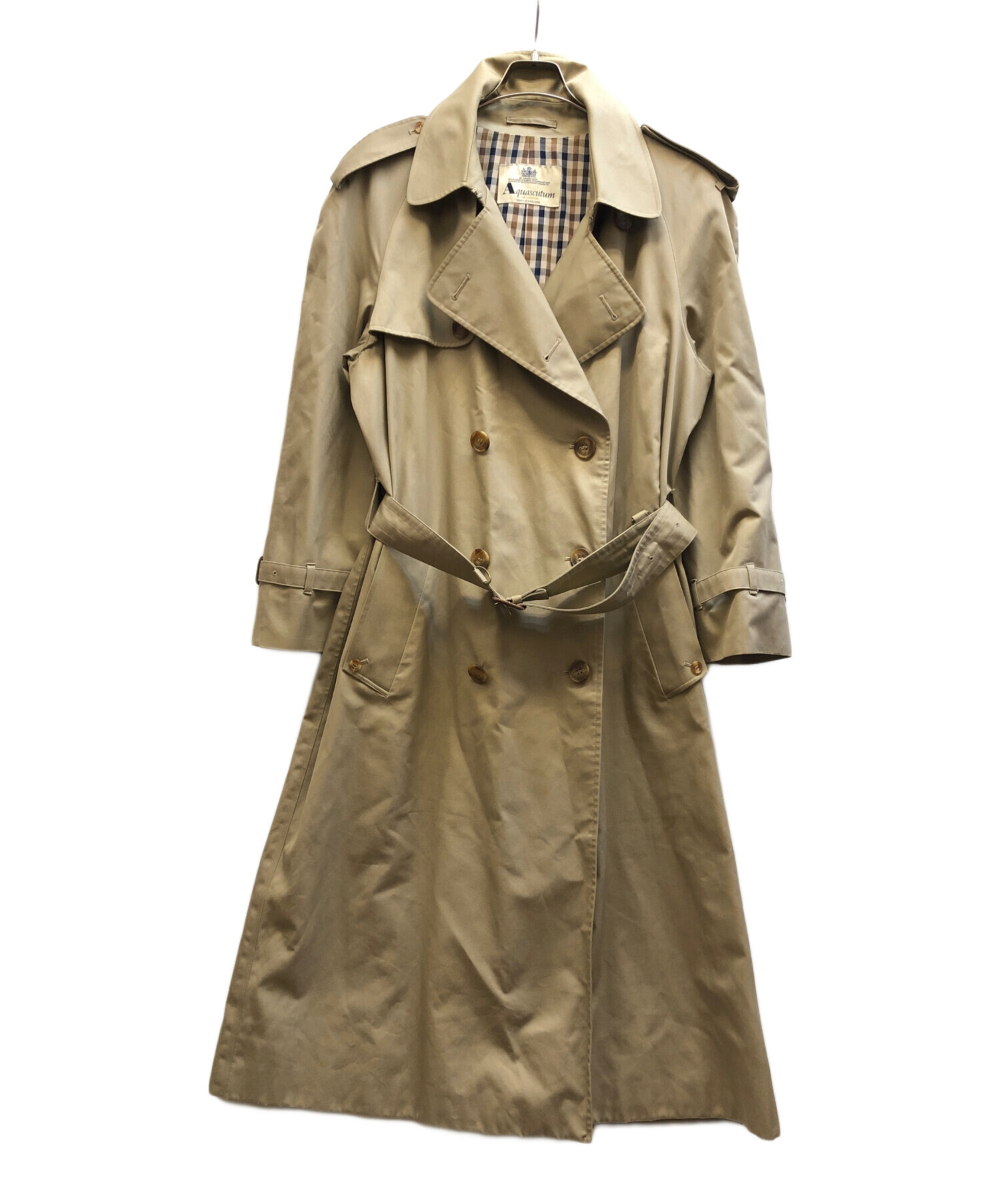 中古・古着通販】Aquascutum (アクアスキュータム) トレンチコート