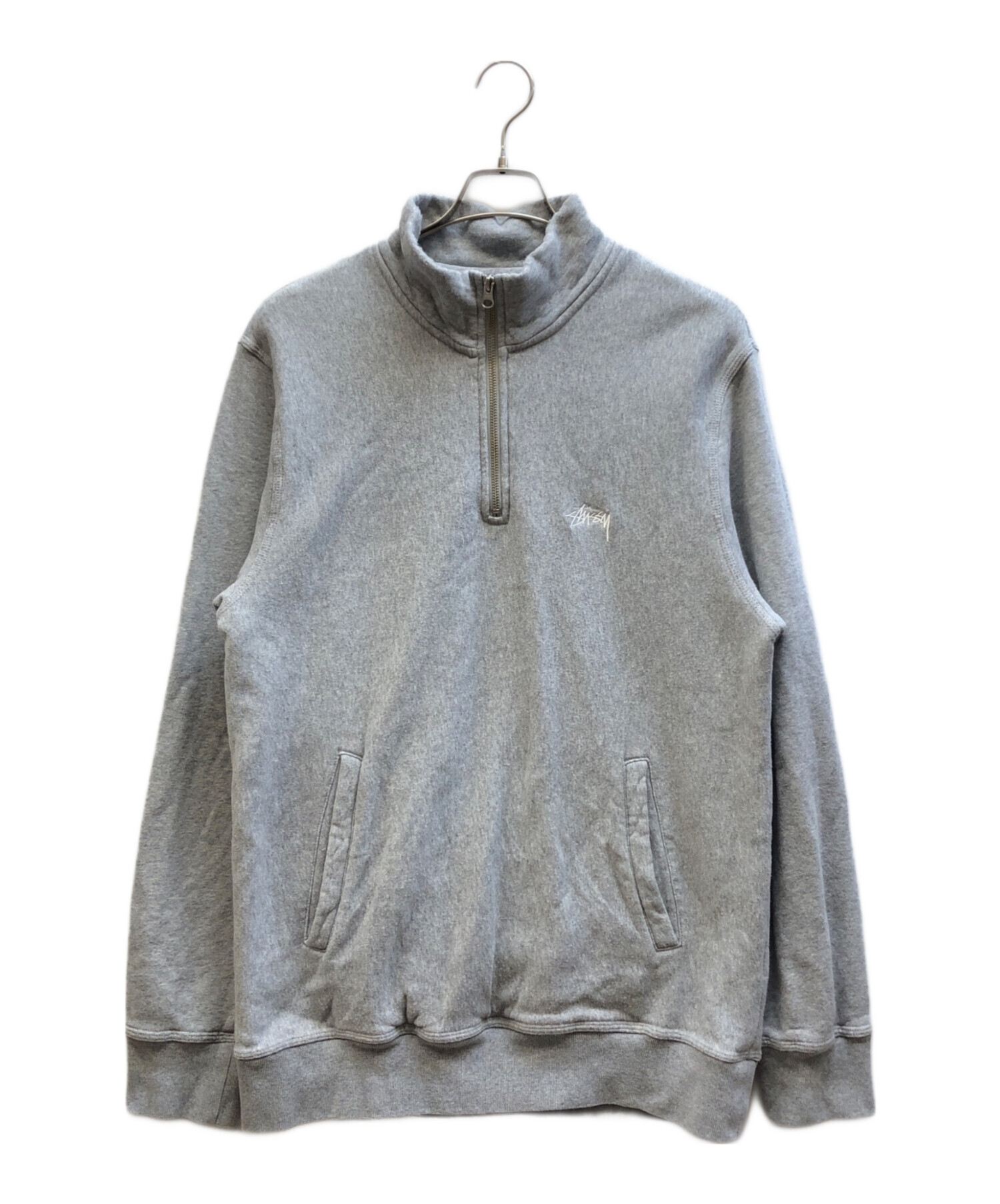 stussy ハーフジップ スウェット 中古・古着通販】stussy (ステューシー) ハーフジップスウェット