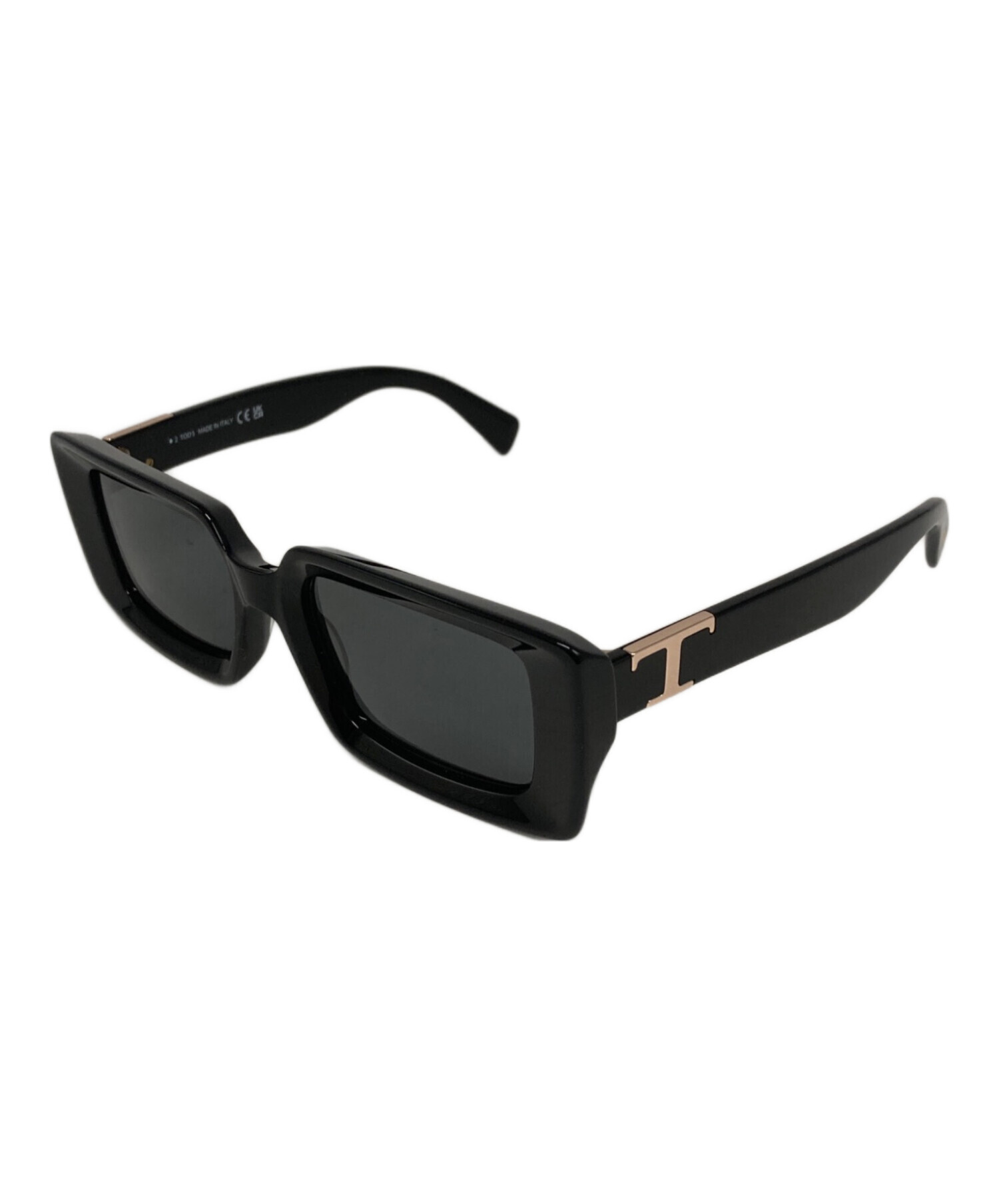 【中古】トッズ TOD'S サングラス 59□17 135 黒 ブラック クリア グラデーションレンズ TO 91 05B /AQ ■OS ■GY18 中古・古着通販】TOD'S (トッズ) サングラス ブラック サイズ:52□18