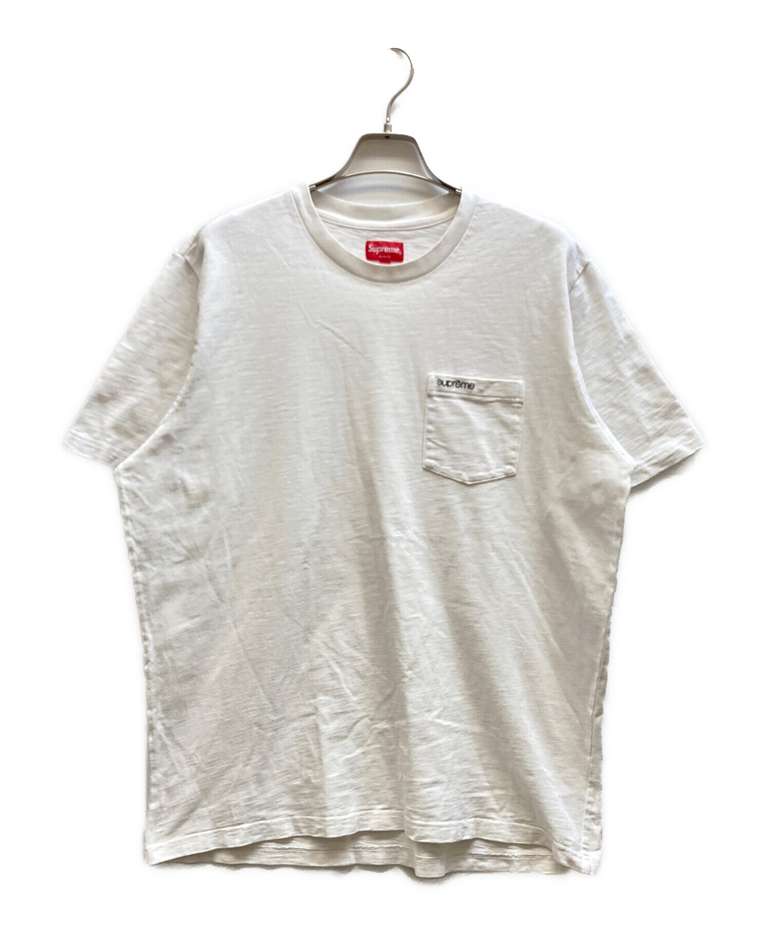 中古・古着通販】SUPREME (シュプリーム) ポケットTシャツ ホワイト 