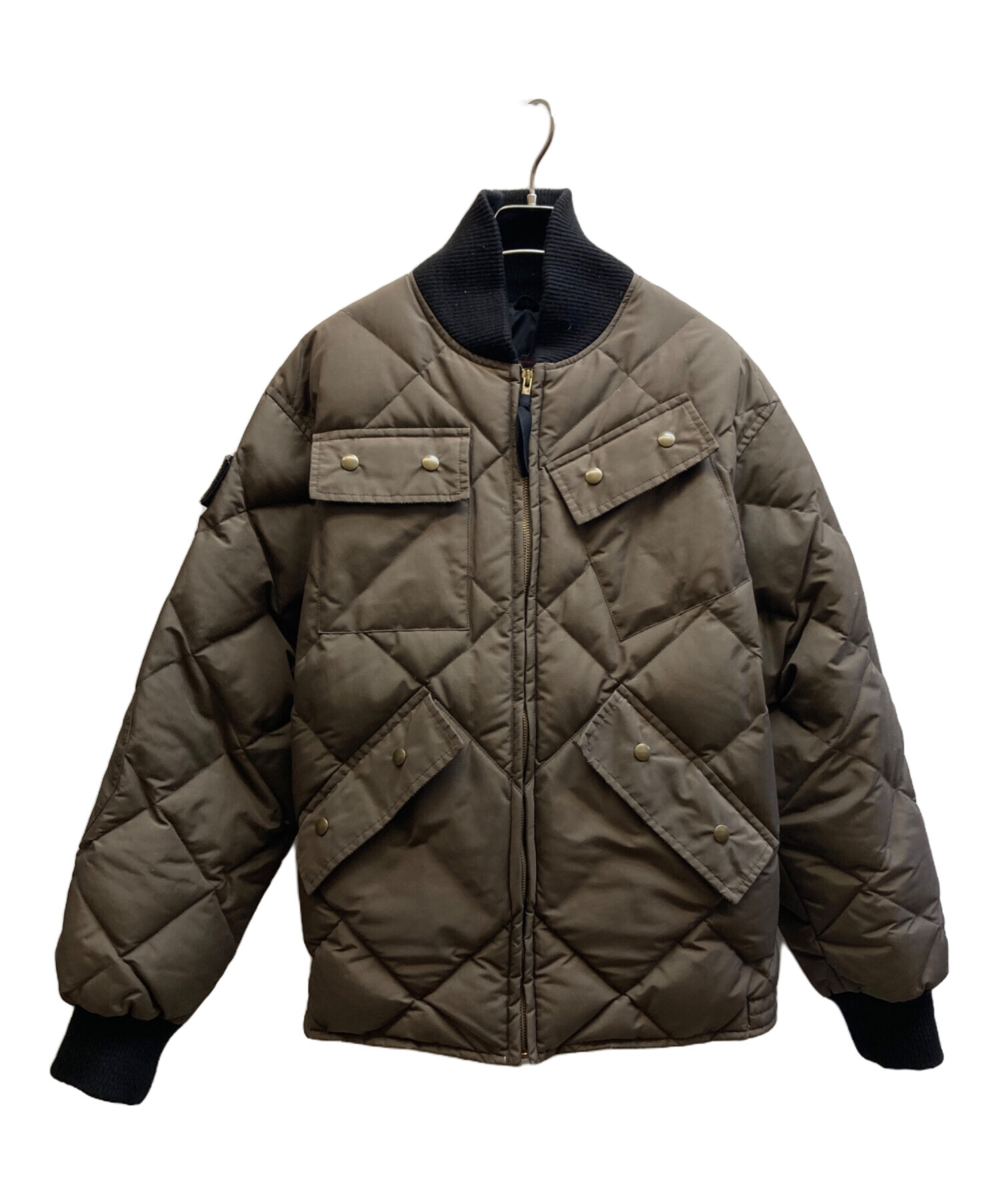 良品 カナダ製 グリズリーダウン コーデュロイ ダウンジャケット 黒 L グリズリーダウンジャケット 良品 カナダ製 グリズリーダウン