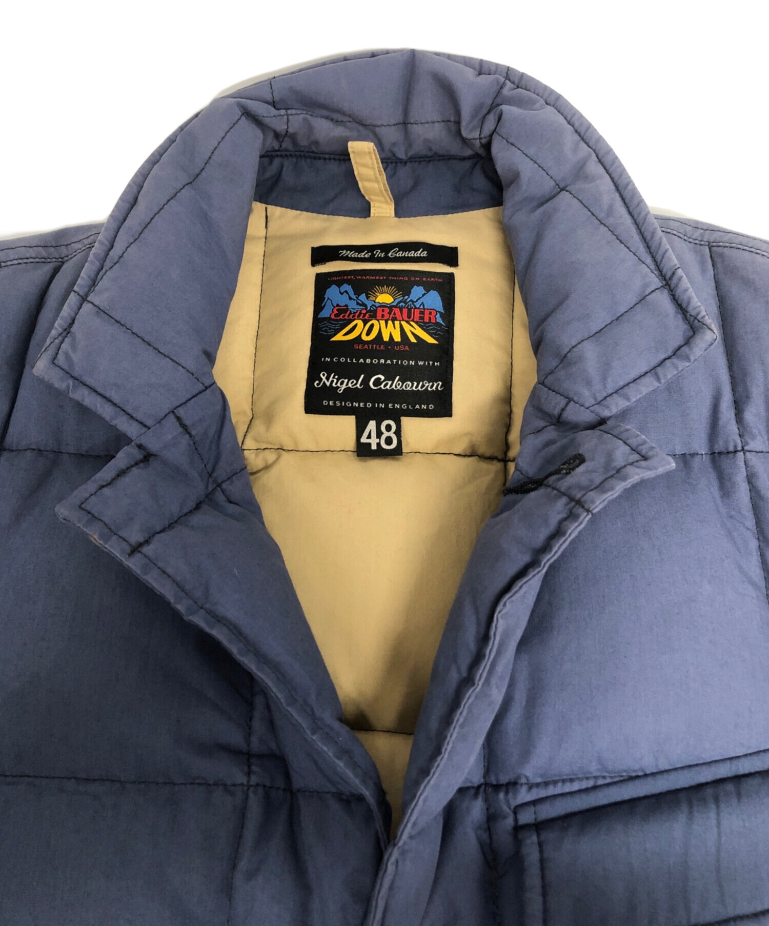 ナイジェルケーボンxエディー・バウアーダウンジャケット(オイルコーティング) EDDIE BAUER × NIGEL CABOURN＞ THE SKYLINER | TAKIMOTO