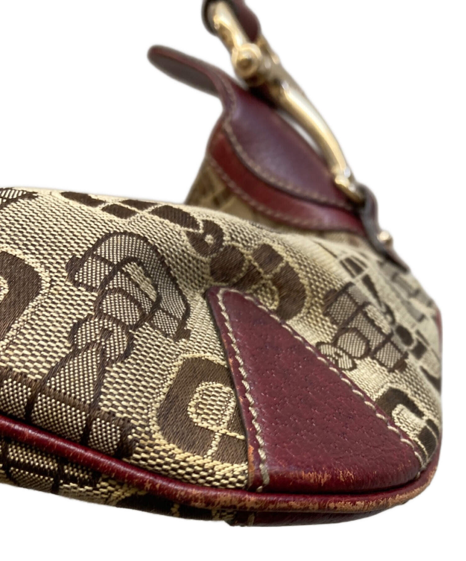 中古・古着通販】GUCCI (グッチ) グッチシマ ホースビット柄キャンバス