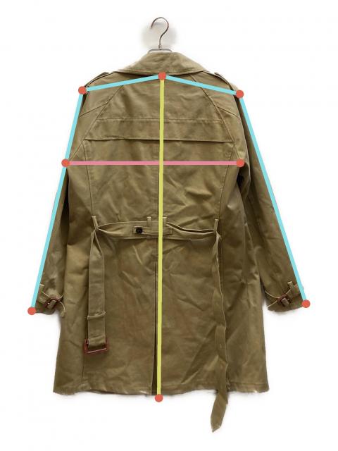 中古・古着通販】SEVESKIG (セヴシグ) PVC加工BONDING TRENCH COAT