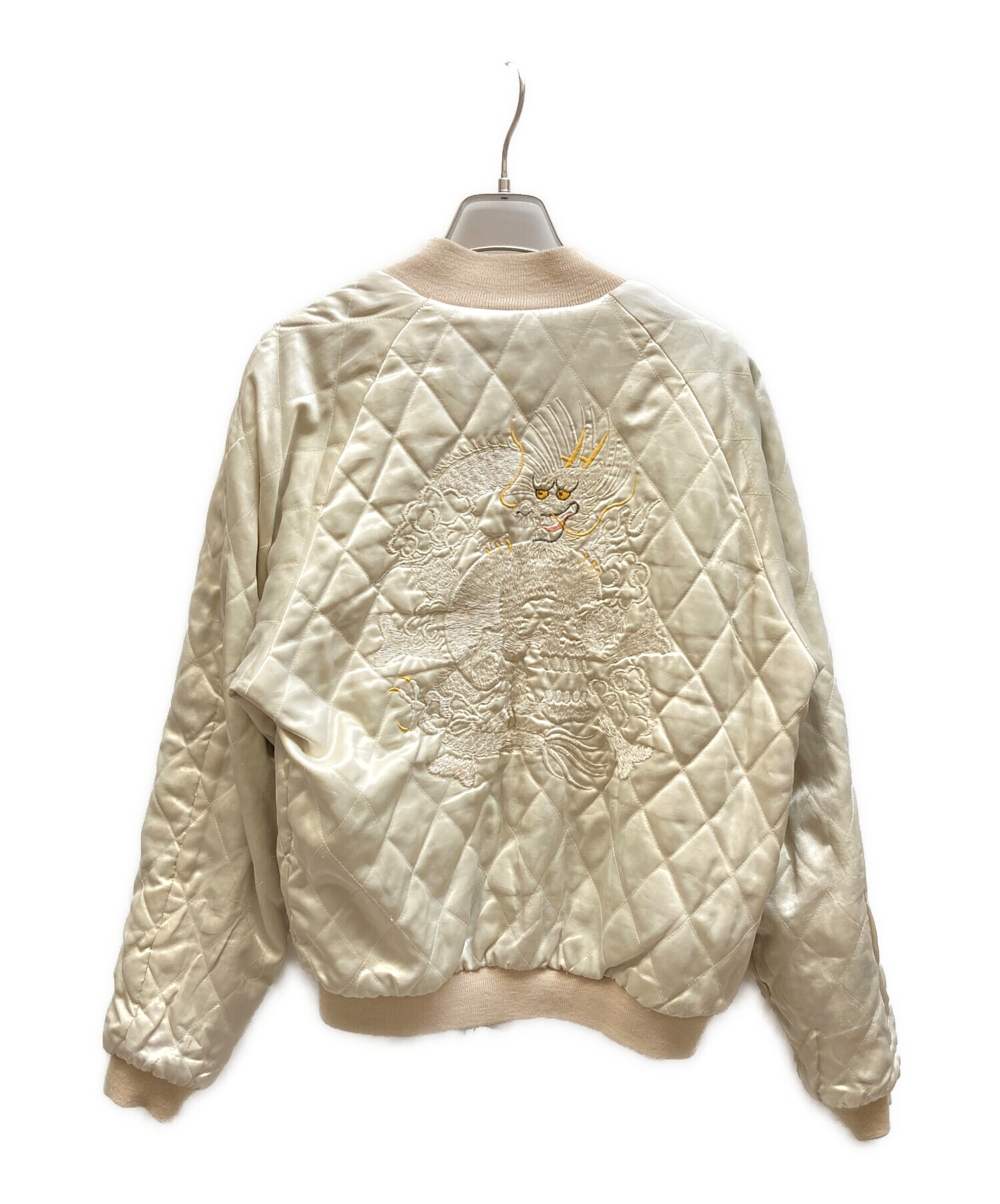 USED OLD ベロアスカジャン 肌色ピンク　龍　古着　vintage USED OLD ベロアスカジャン 肌色ピンク 龍 古着 vintage USED OLD