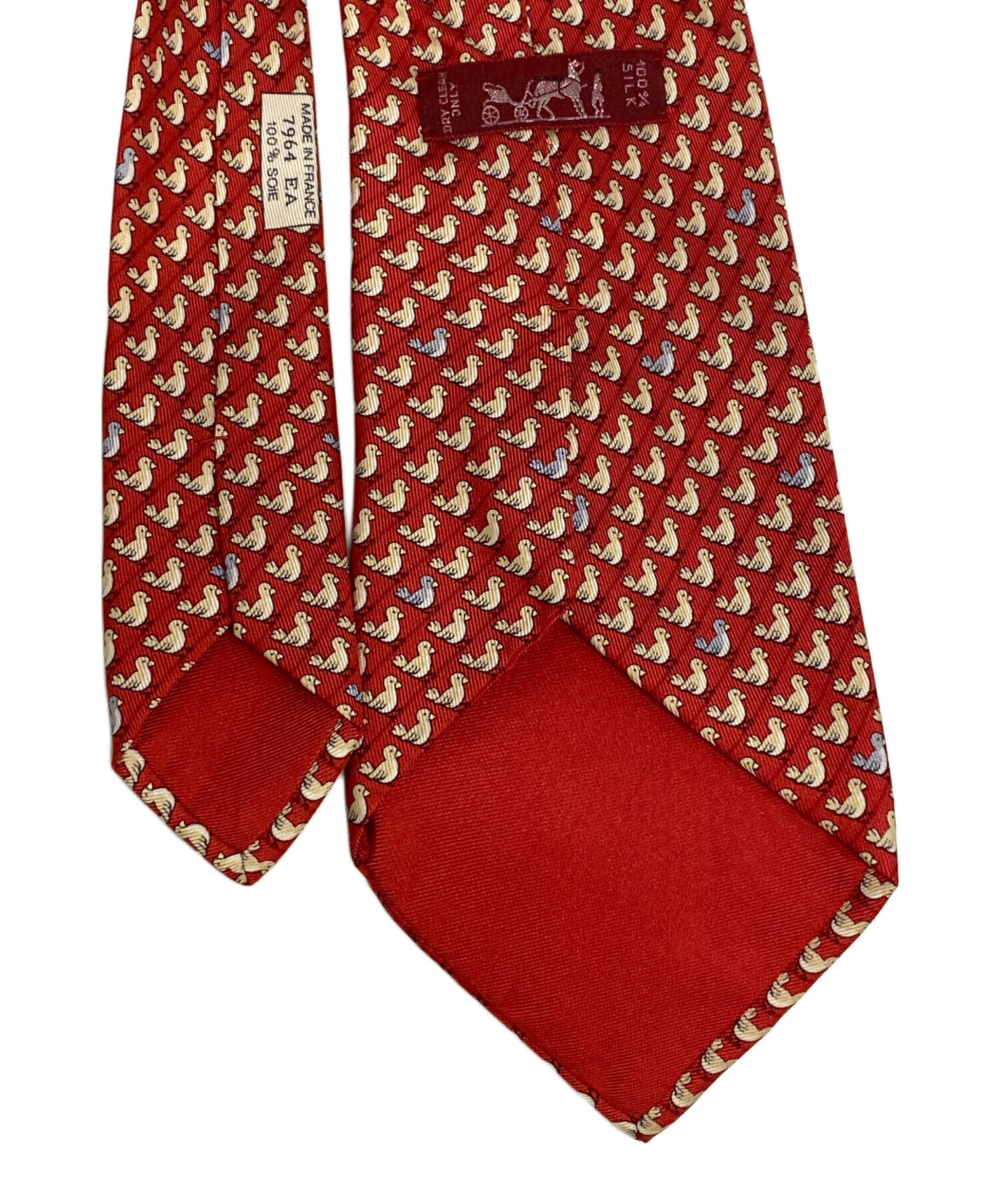 エルメス　HERMES ネクタイ　H柄　ビジネス　スーツ用　赤　レッド　シルク 楽天市場】☆ラッピング無料☆ エルメス HERMES ネクタイ シルクツイル